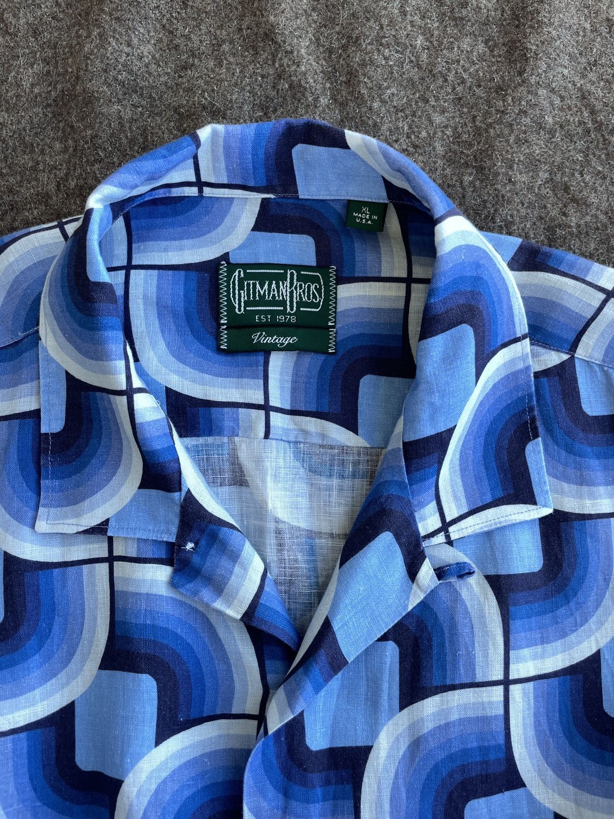 Gitman Bros. Vintage Gitman Bros. Vintage Linen Shirt Size US XL / EU 56 / 4 - 3 Thumbnail