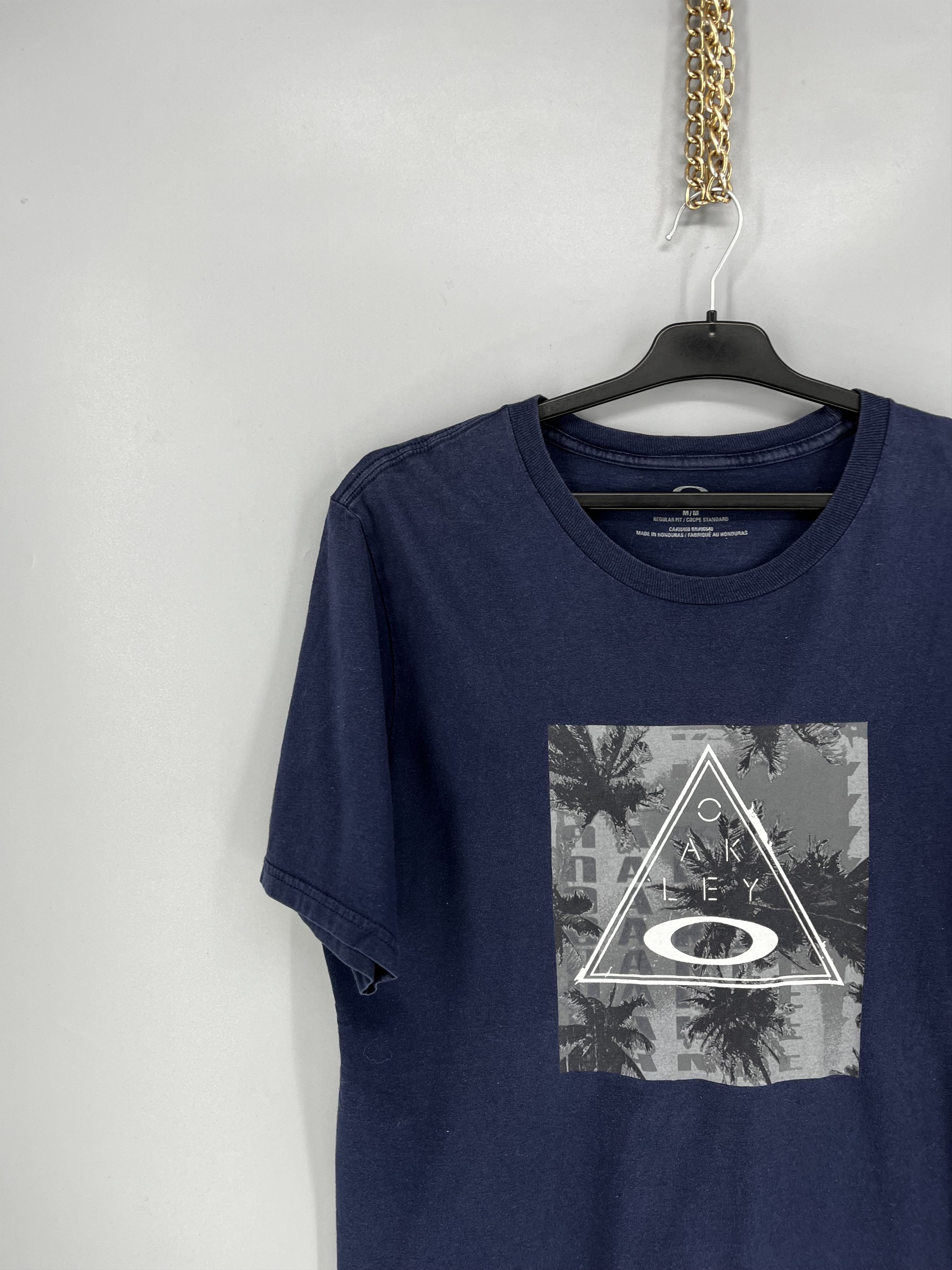 Oakley Oakley Pyramid Palm Tree Shirt Size M Surf Skate Blue Size US M / EU 48-50 / 2 - 4 Thumbnail