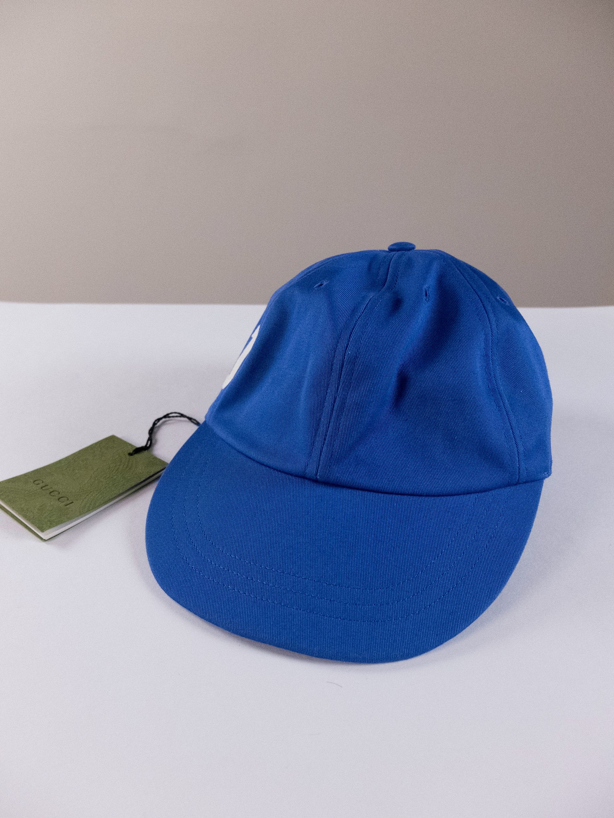 Gucci GUCCI 25 blue monogram dad cotton baseball cap Medium Size ONE SIZE - 4 Thumbnail
