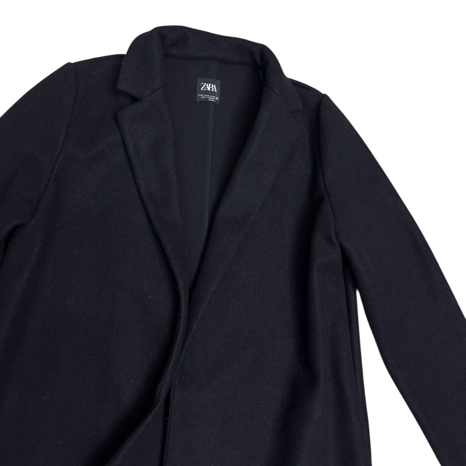 Zara ZARA Open Front Casual Trench Pea Coat Womens Medium Size M / US 6-8 / IT 42-44 - 3 Thumbnail