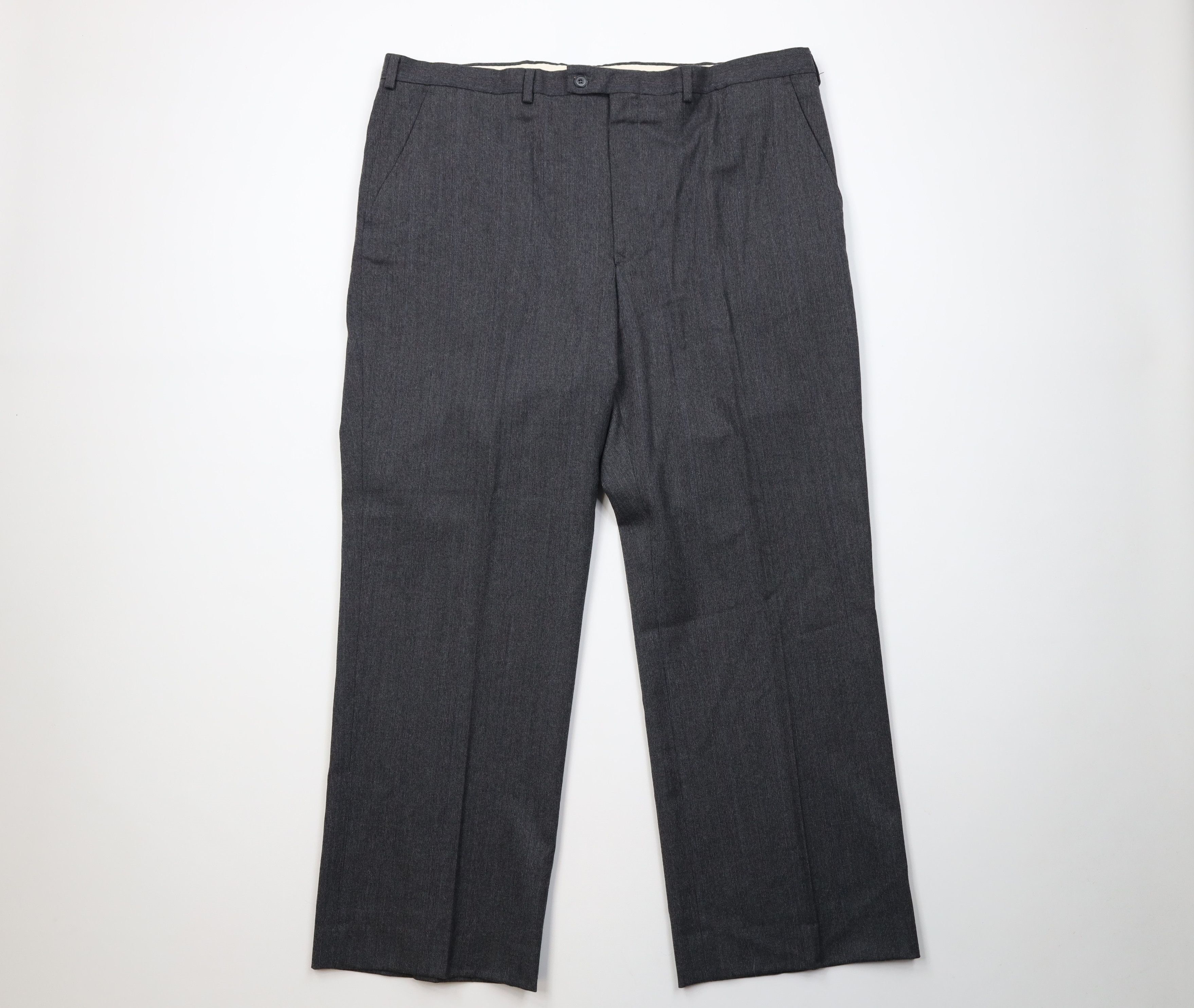 Vintage Vintage 70s Streetwear Striped Wide Leg Chino Pants Gray Size US 40 / EU 56 - 1 Thumbnail