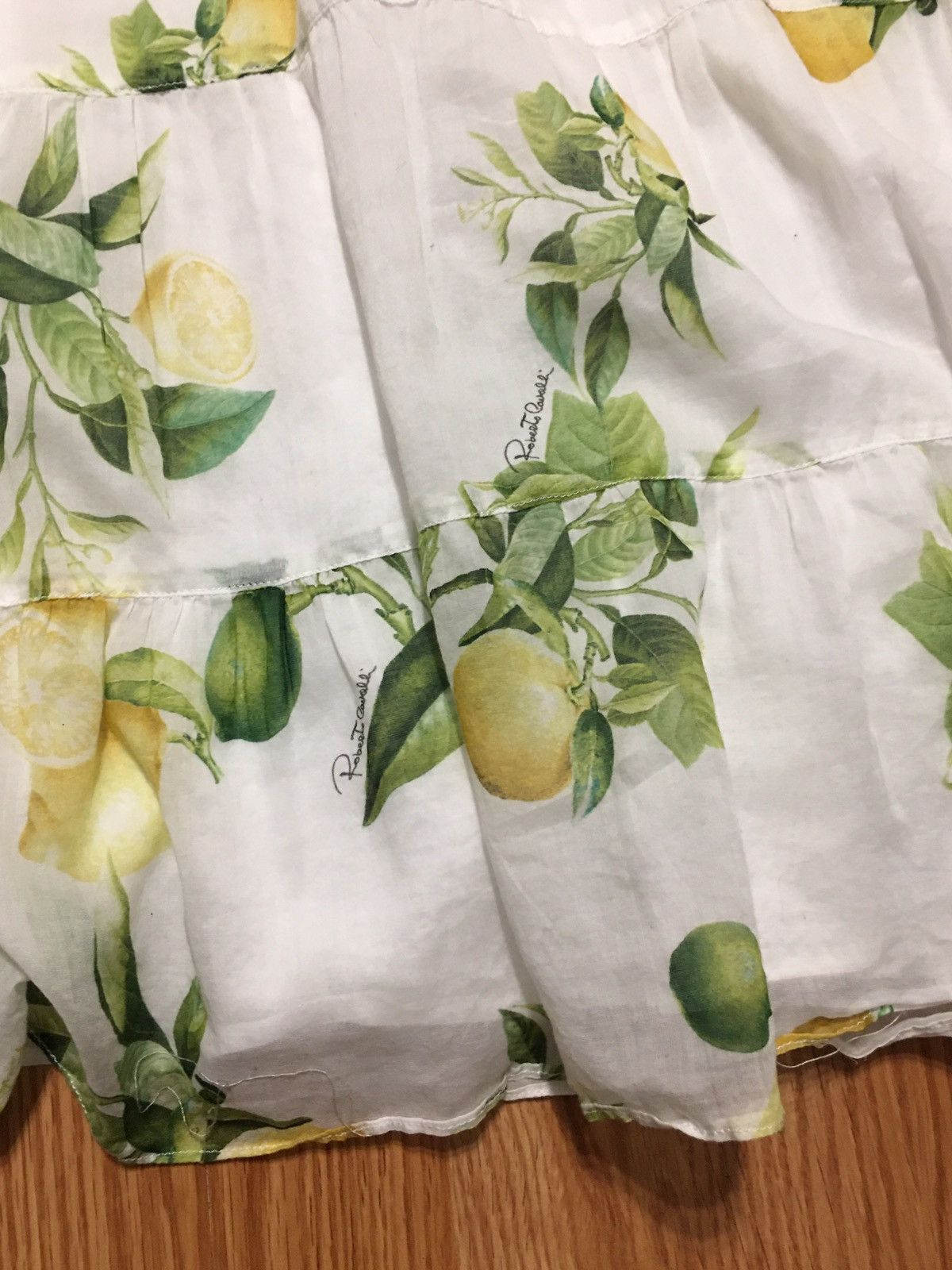 Roberto Cavalli Roberto Cavalli Lemon Print Girls Cotton Dress Sz 6/122 cm Size ONE SIZE - 8 Thumbnail