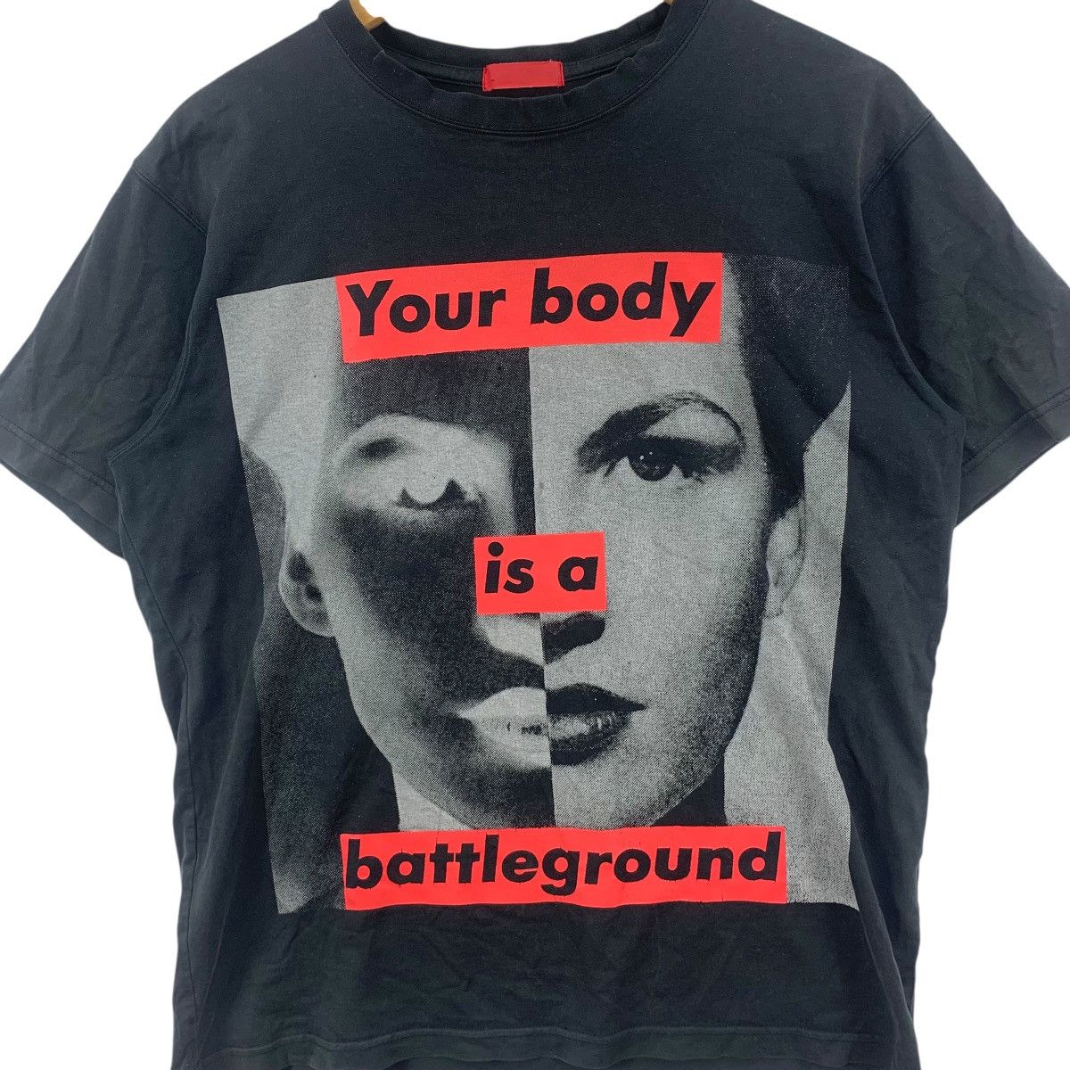 Barbara Kruger Vintage BARBARA KRUGER Your Body Is Battleground Tee Shirt Size US M / EU 48-50 / 2 - 5 Thumbnail