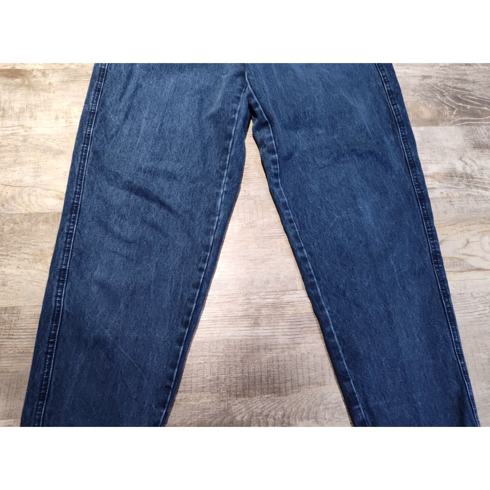 Vintage VTG Brittania Jeans - High Waist Denim Tapered Leg - Women's Size 12 - 28" Waist - 29" Inseam - 100% Cotton - Blue - Vintage 80s Mom Jeans Size 34" / US 12 / IT 48 - 4 Thumbnail