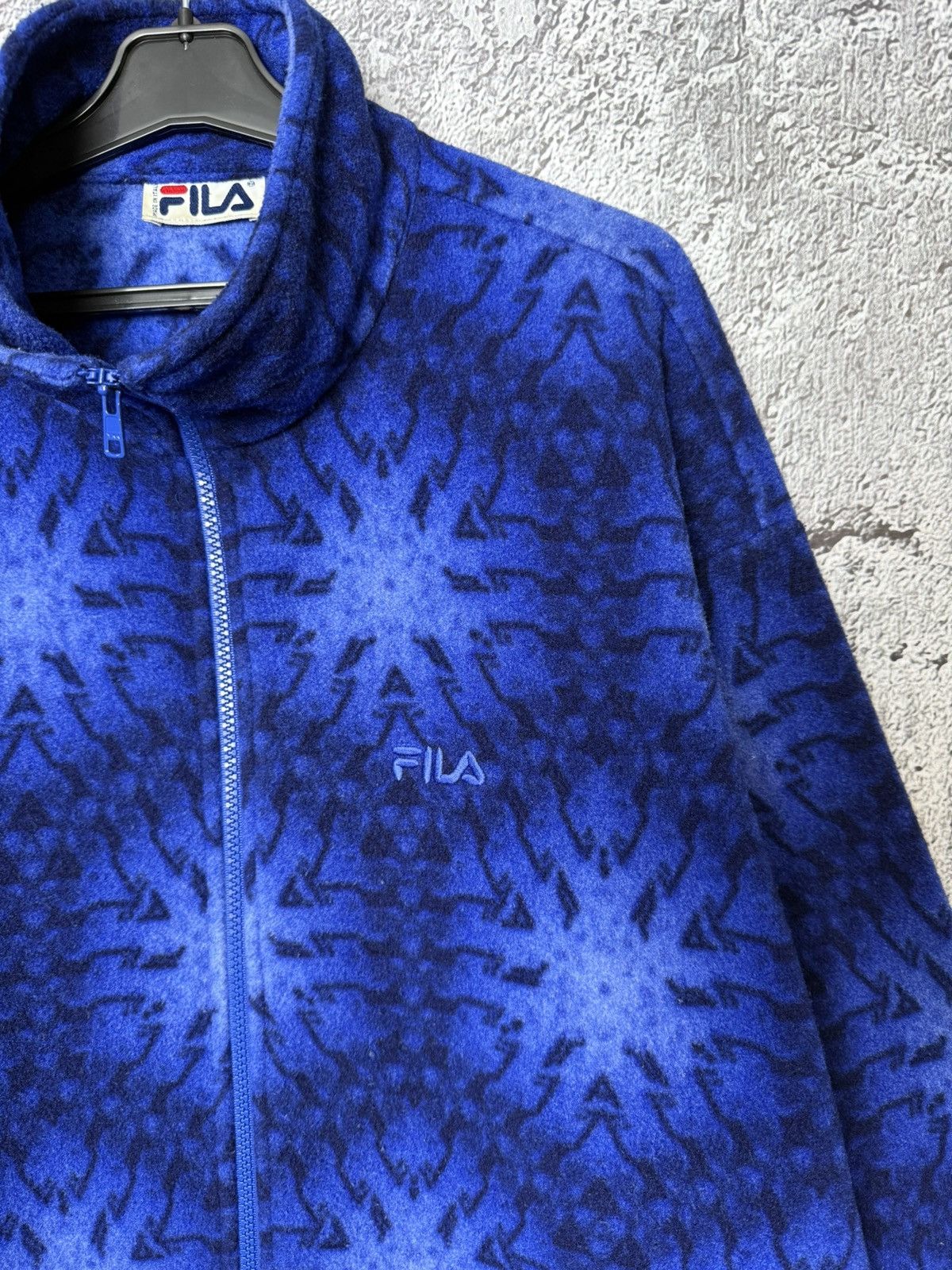 Fila Vintage FILA Abstract Pattern Fleece Jacket Made in Italy Size US L / EU 52-54 / 3 - 3 Thumbnail