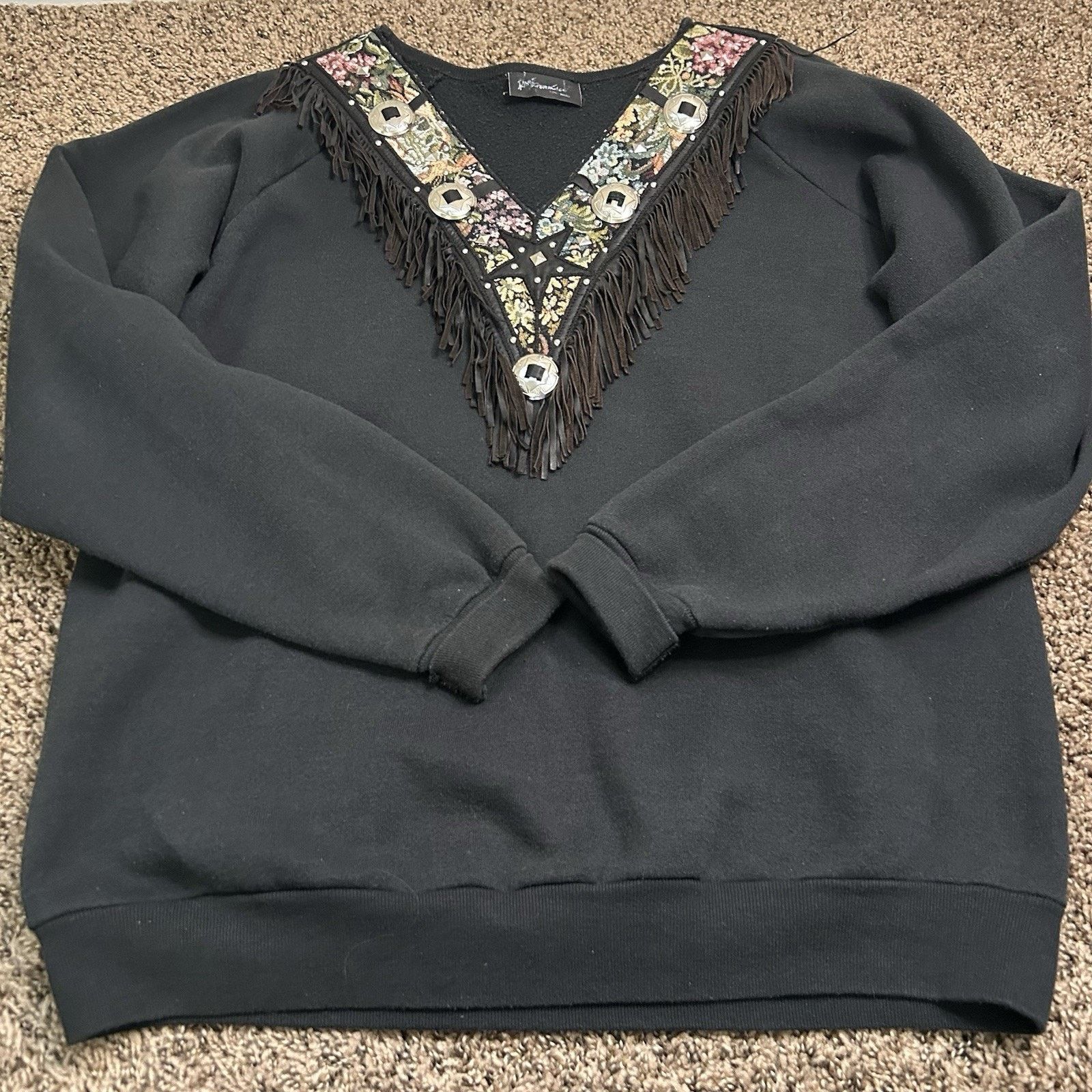Other Vintage Rare Tony Ward Black Leather Shirt One Size Fits All Size ONE SIZE - 8 Thumbnail