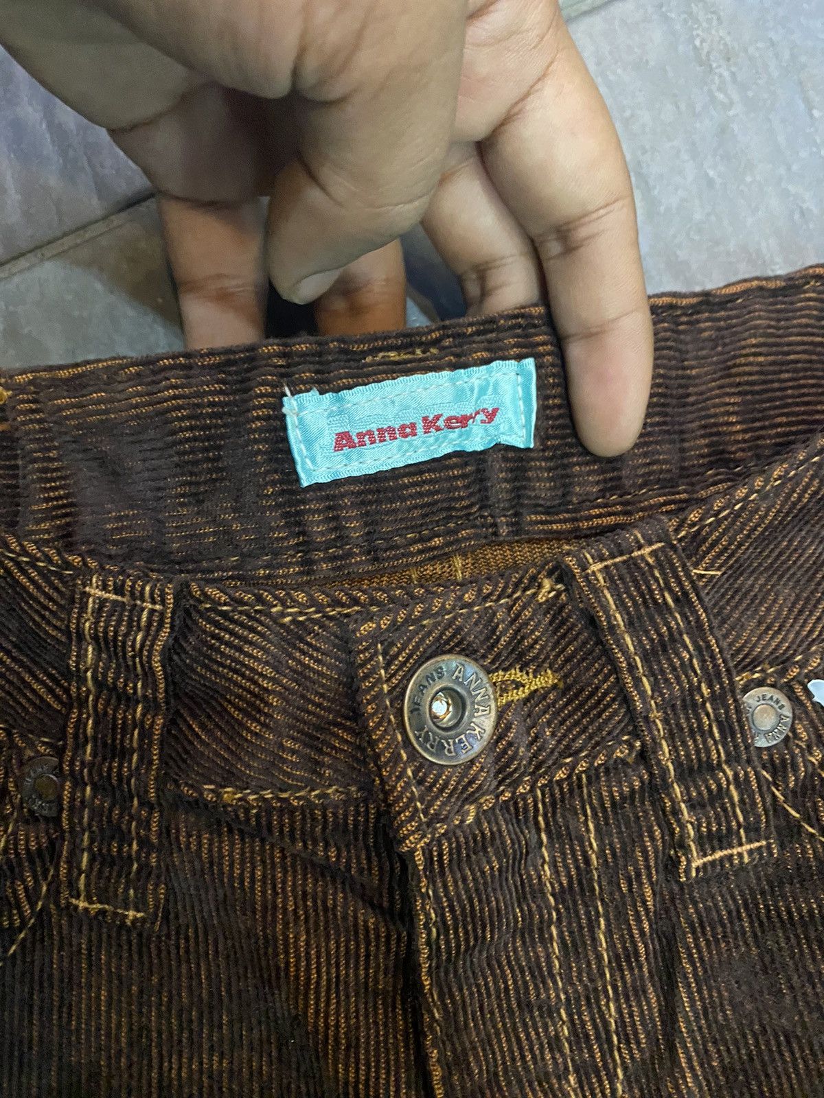 Hysteric Glamour × Japanese Brand × Tornado Mart Flare Anna Kerry corduroy Boot Cut Size 29" - 7 Thumbnail