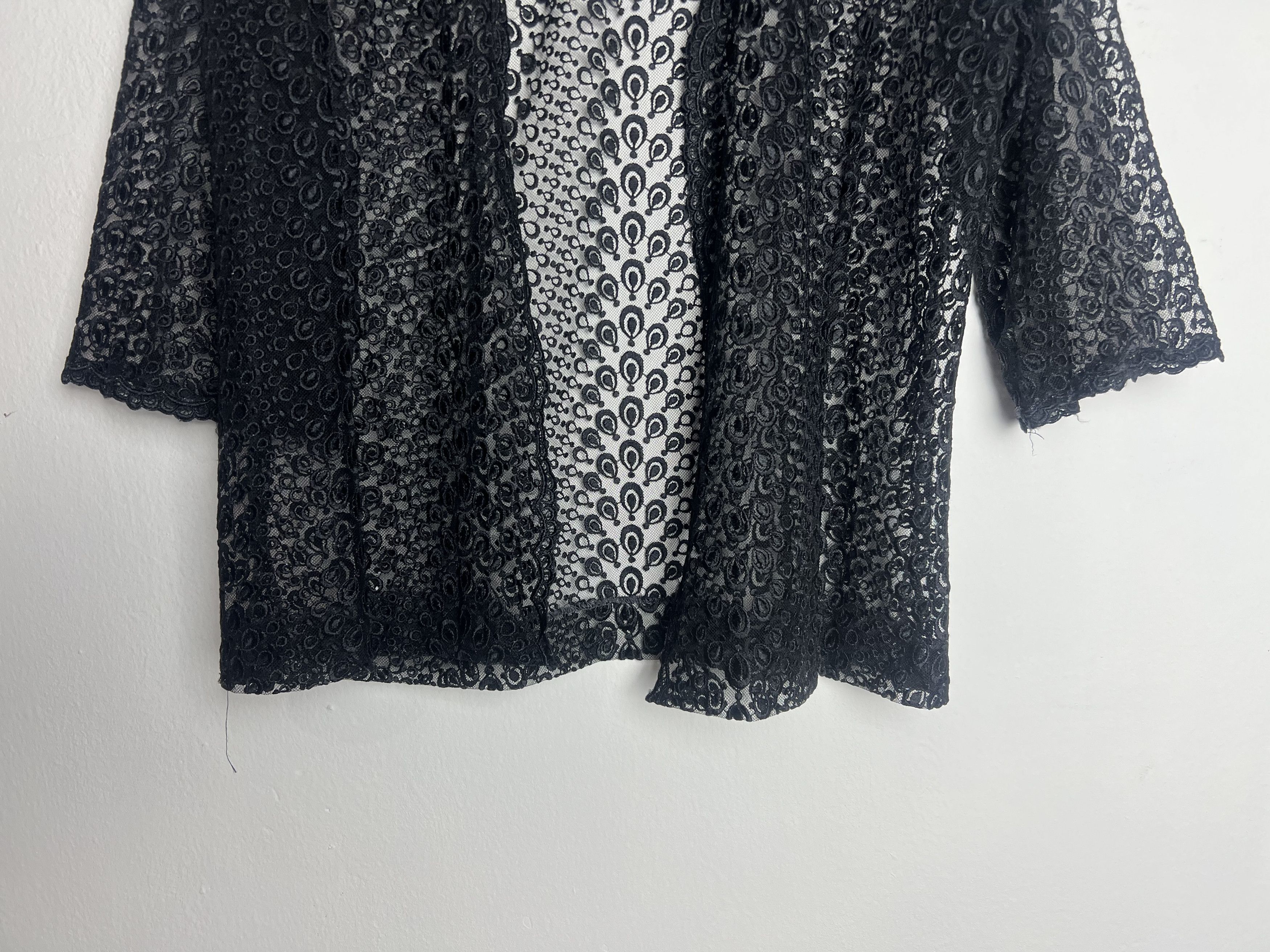 Other Black Lace Cropped Cargidan Size M / US 6-8 / IT 42-44 - 5 Thumbnail