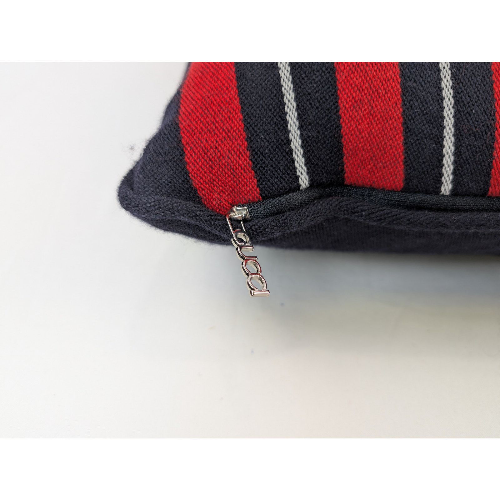 Gucci o1rshd1 Size: OS / Web Wool Cushion Pillow in Green / Red Size ONE SIZE - 8 Thumbnail