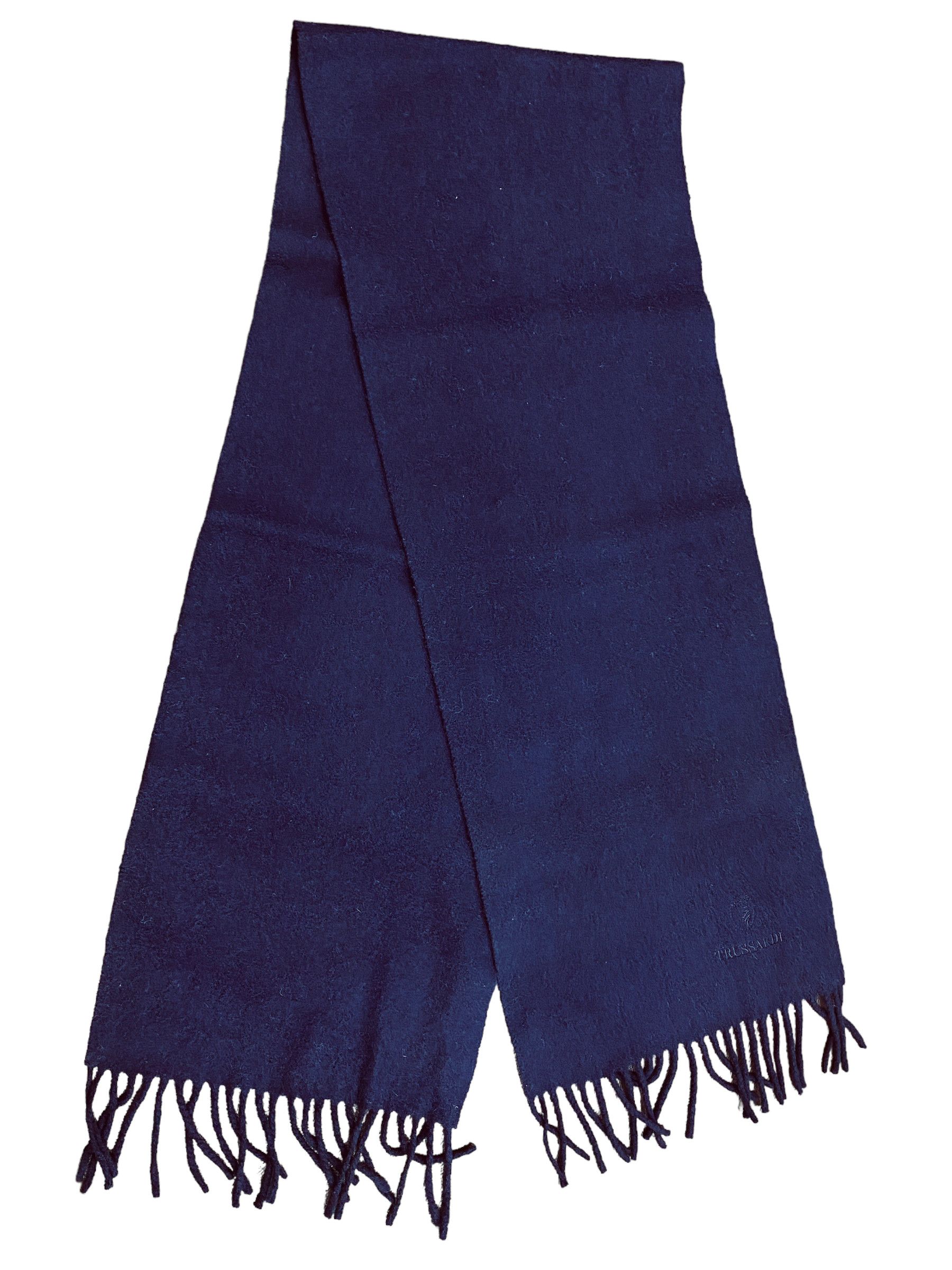 Trussardi Vintage Trussardi Lambswool Scarf Made in Italy 90s Size ONE SIZE - 3 Thumbnail