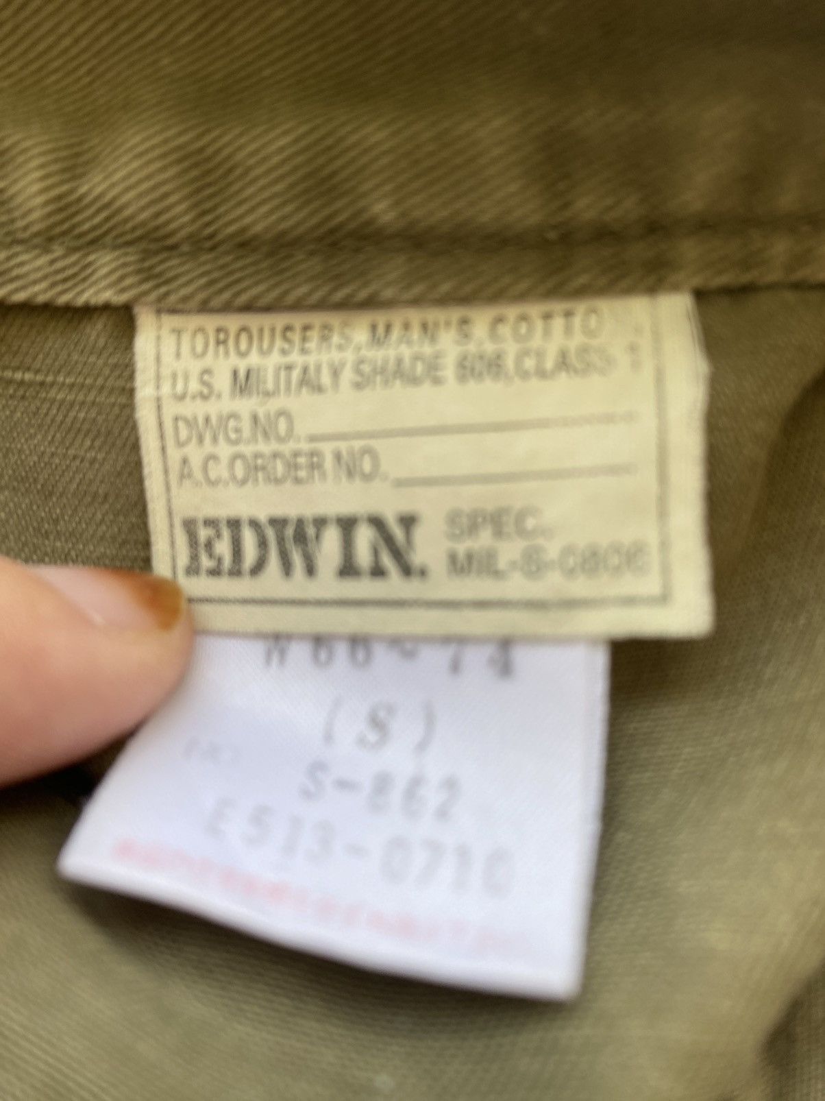 Edwin × Japanese Brand Vintage edwin multi pocket cargo pants military Size US 28 / EU 44 - 5 Thumbnail