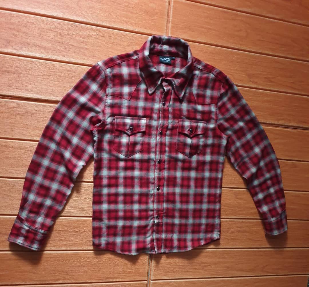 JACKROSE 🔥JACK ROSE Checkered Red Western Shirt Size US M / EU 48-50 / 2 - 6 Thumbnail