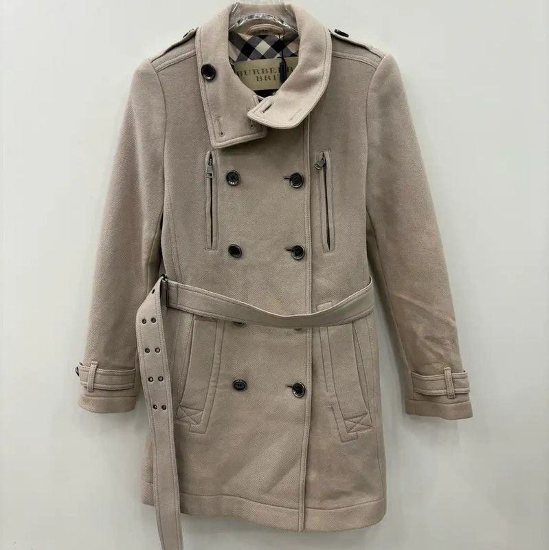 Burberry Burberry Women’s Khaki Cotton Coat for Spring Size S / US 4 / IT 40 - 1 Thumbnail
