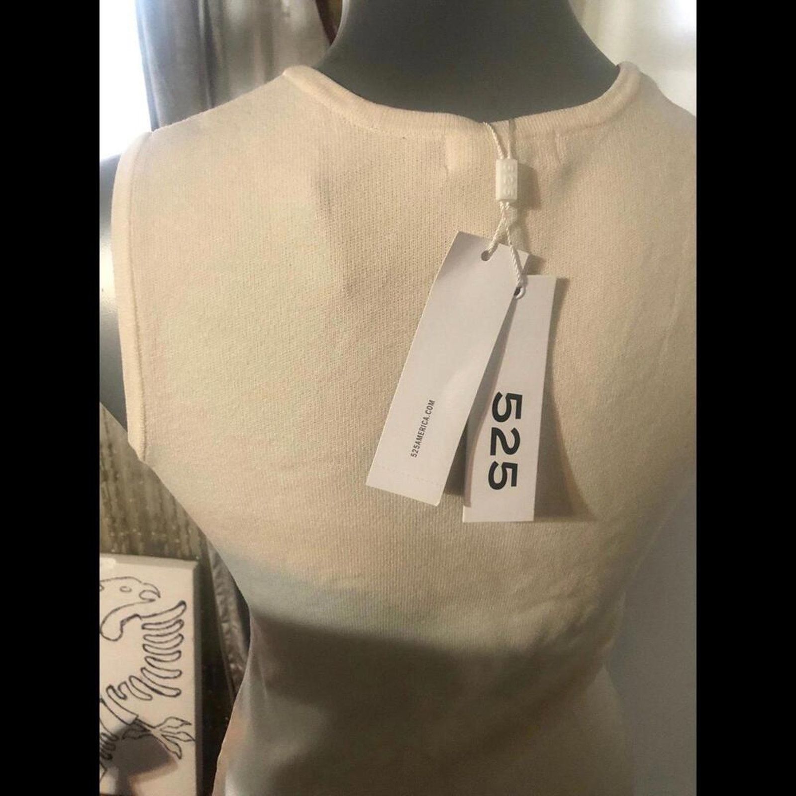 525 America Cream Dress525 america asymmetrical ruffle bottom Size S / US 4 / IT 40 - 5 Thumbnail