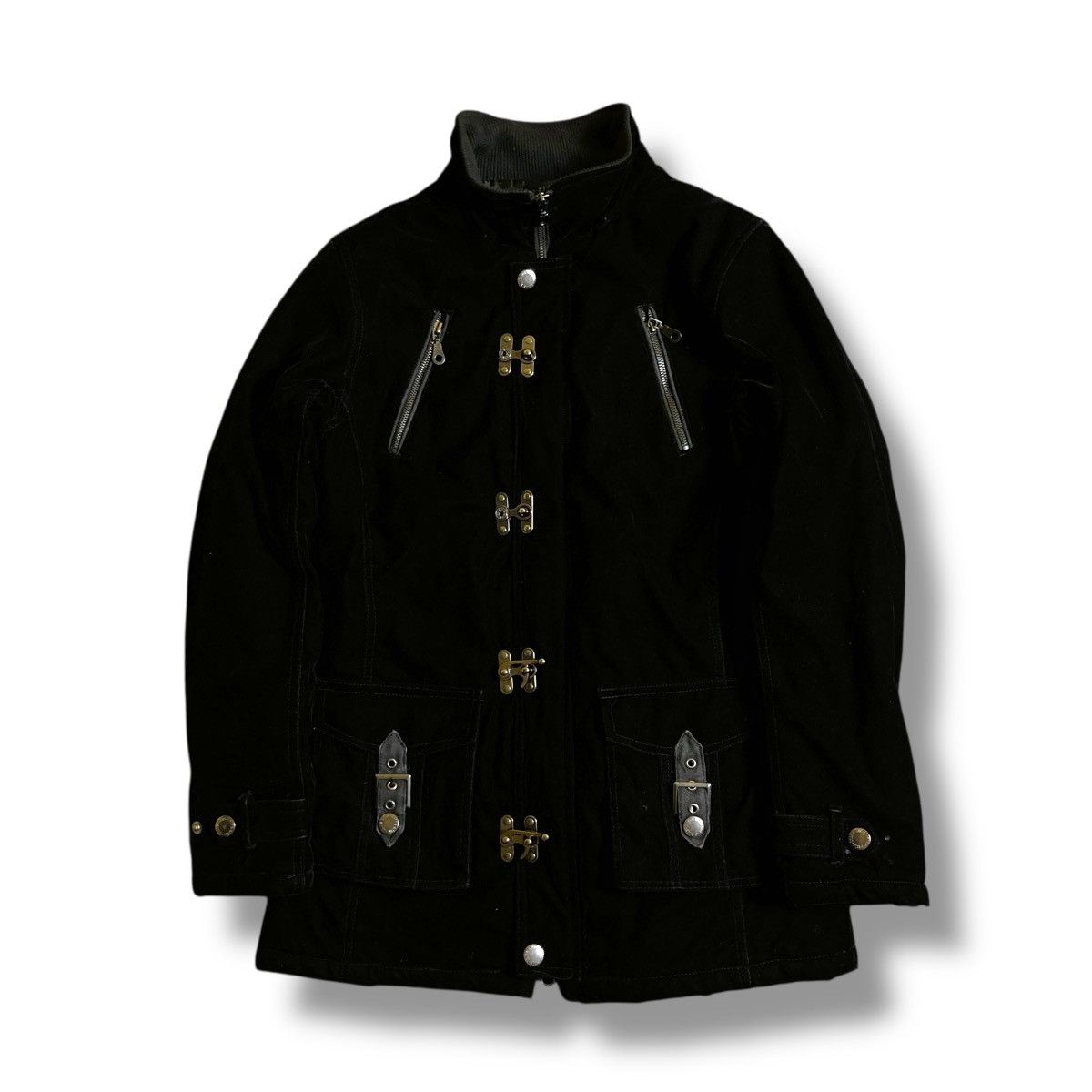 If Six Was Nine 🇯🇵 IN THE ATTIC METAL BUCKLE BONDAGE PUNK VELVET JACKET Size US M / EU 48-50 / 2 - 1 Thumbnail