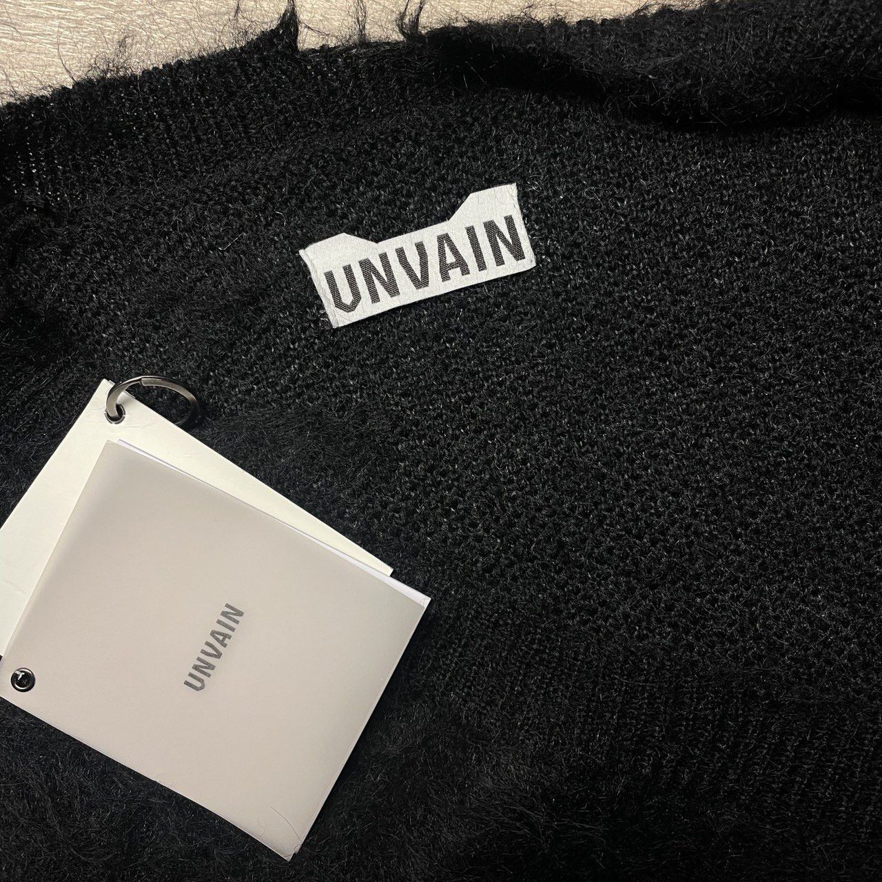 Unvain Studios MOHAIR KIMONO CARDIGAN - BLACK Size US XL / EU 56 / 4 - 7 Thumbnail
