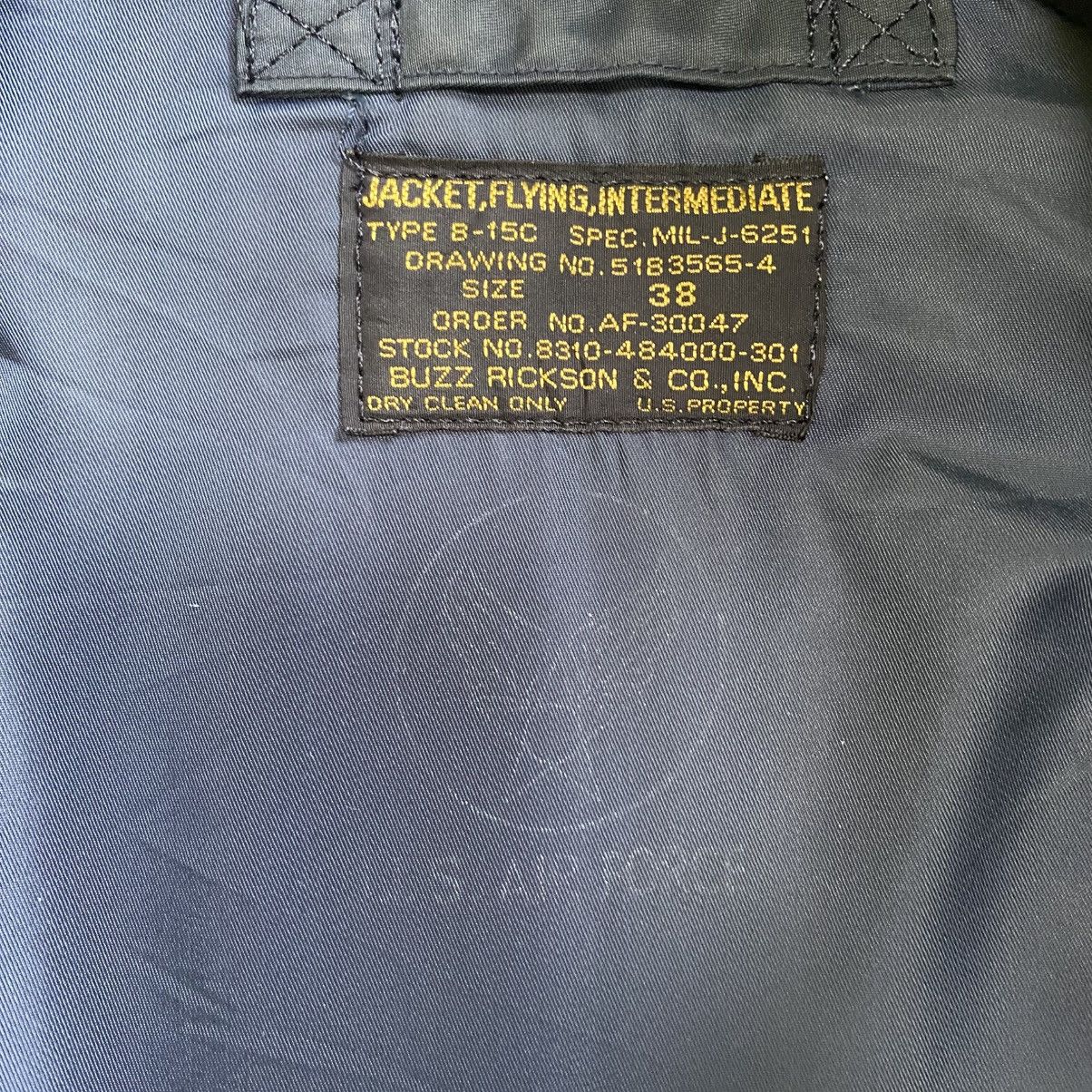 Buzz Rickson's 💥BUZZ RICKSONS L-2B USAF AVIATION RIOT BOMBER JACKET Size US M / EU 48-50 / 2 - 12 Thumbnail