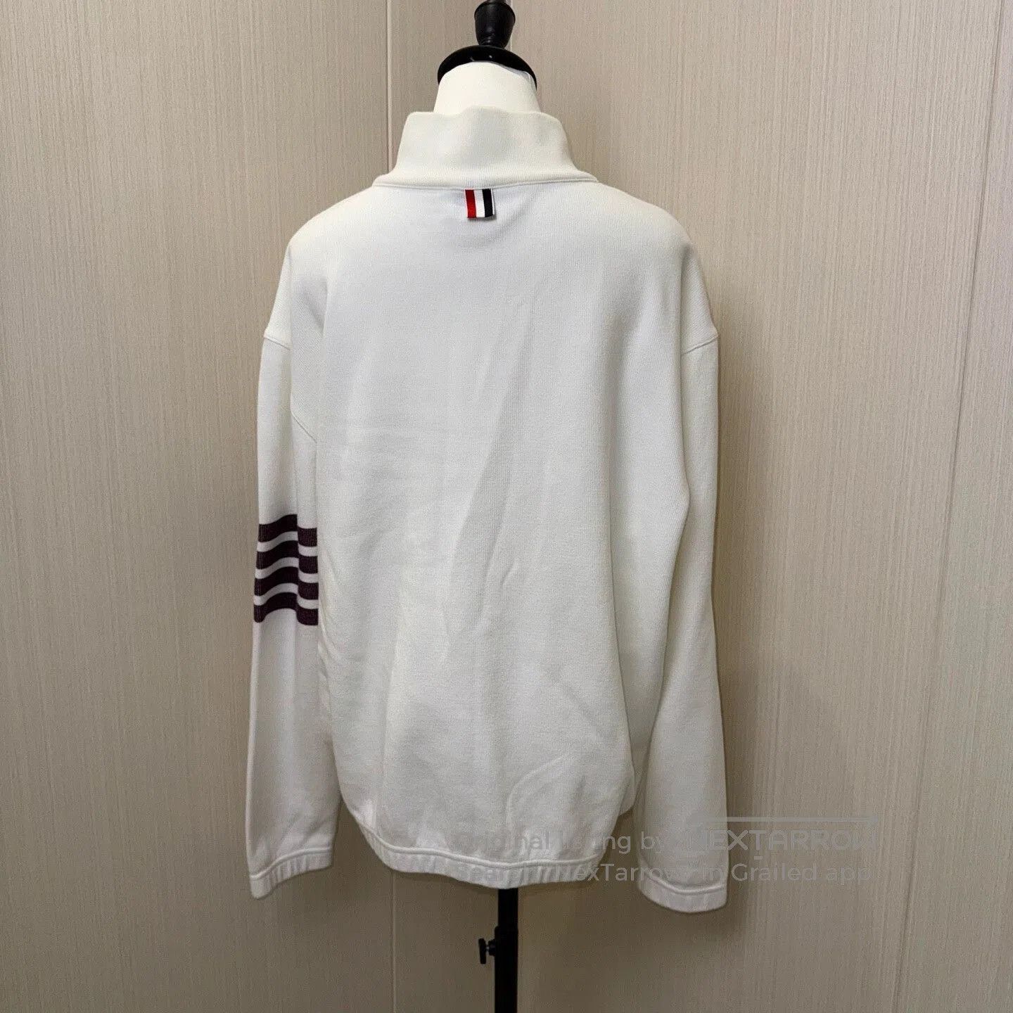 Thom Browne thom browne white quarter zip sweatshirt. Size US M / EU 48-50 / 2 - 2 Thumbnail