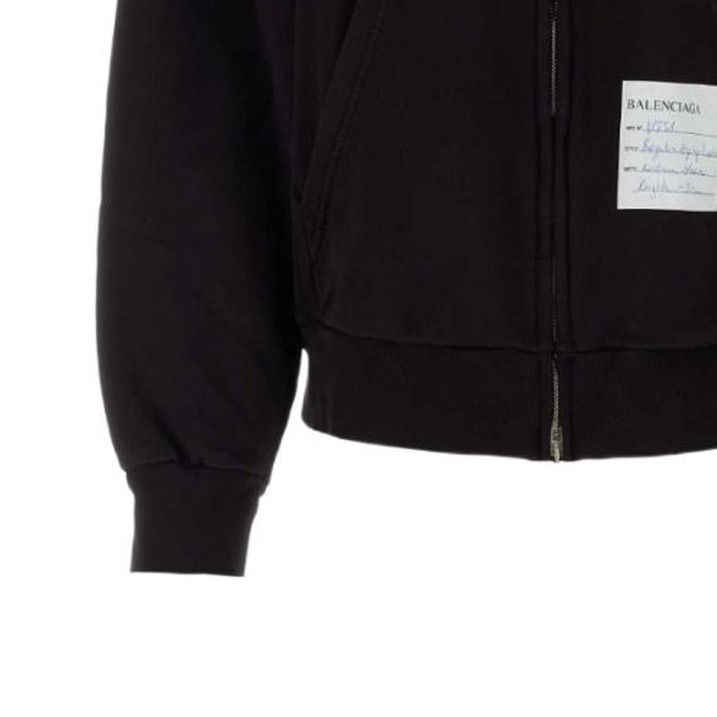 Balenciaga o1srvl11e1225 Regular Fit Zip-Up Hoodie in Black Size US XS / EU 42 / 0 - 5 Thumbnail