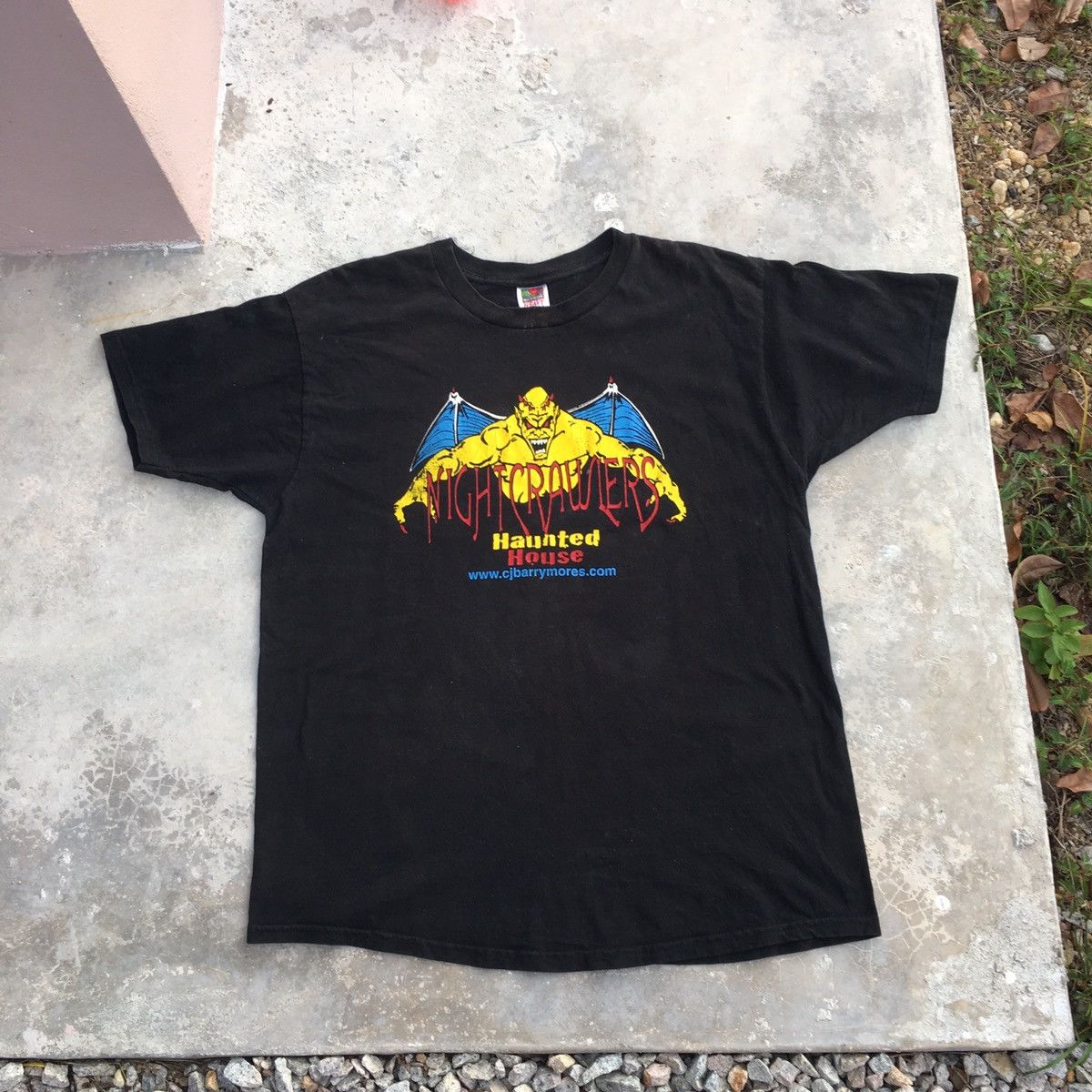Expert Horror × Fruit Of The Loom Vintage NIGHT CRAWLERS Haunted House Tee Size US L / EU 52-54 / 3 - 2 Thumbnail