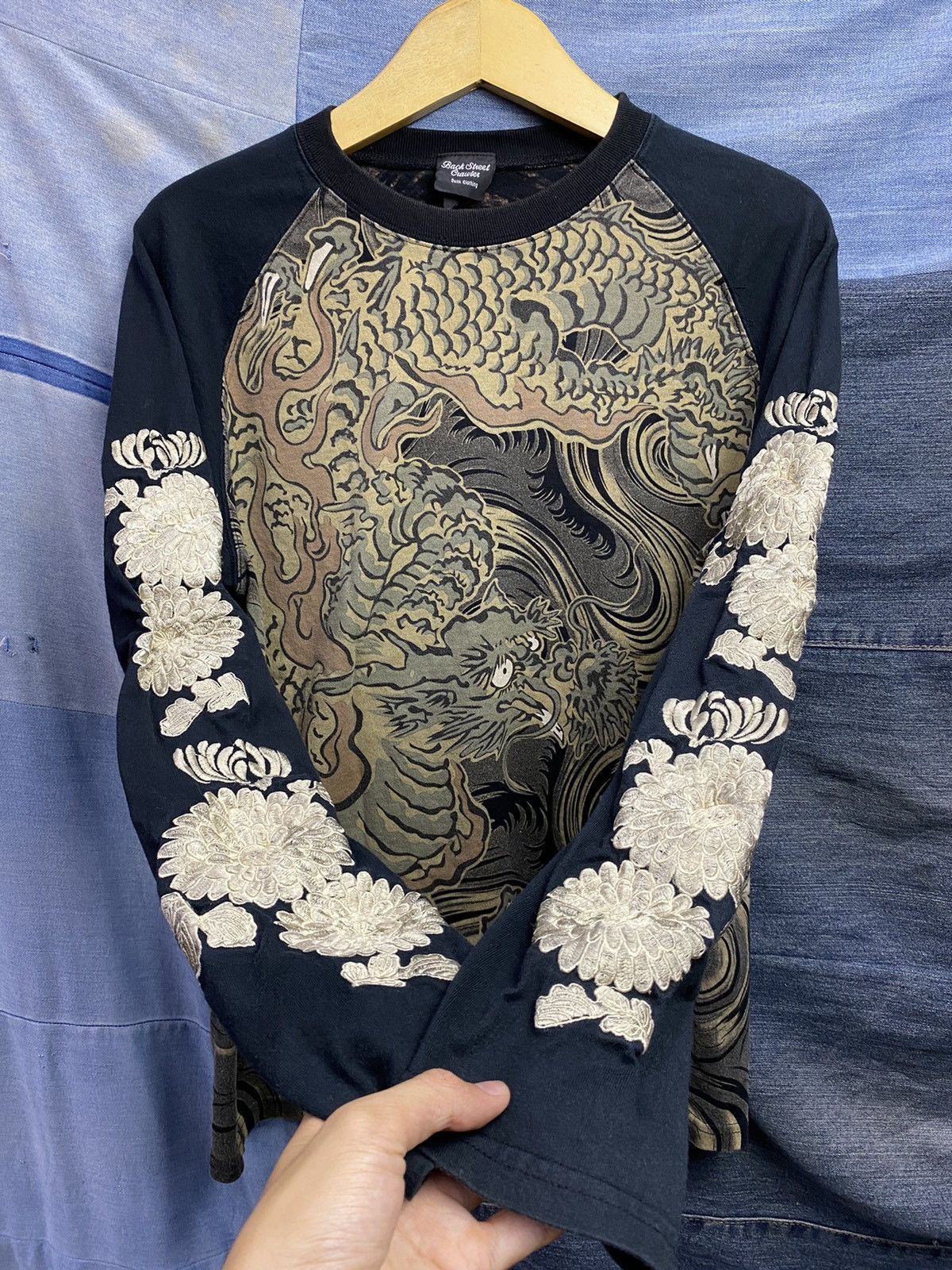 Karakuri Tamashii japanese sukajan backstreetcrawler embroidery longsleeve Size US L / EU 52-54 / 3 - 5 Thumbnail
