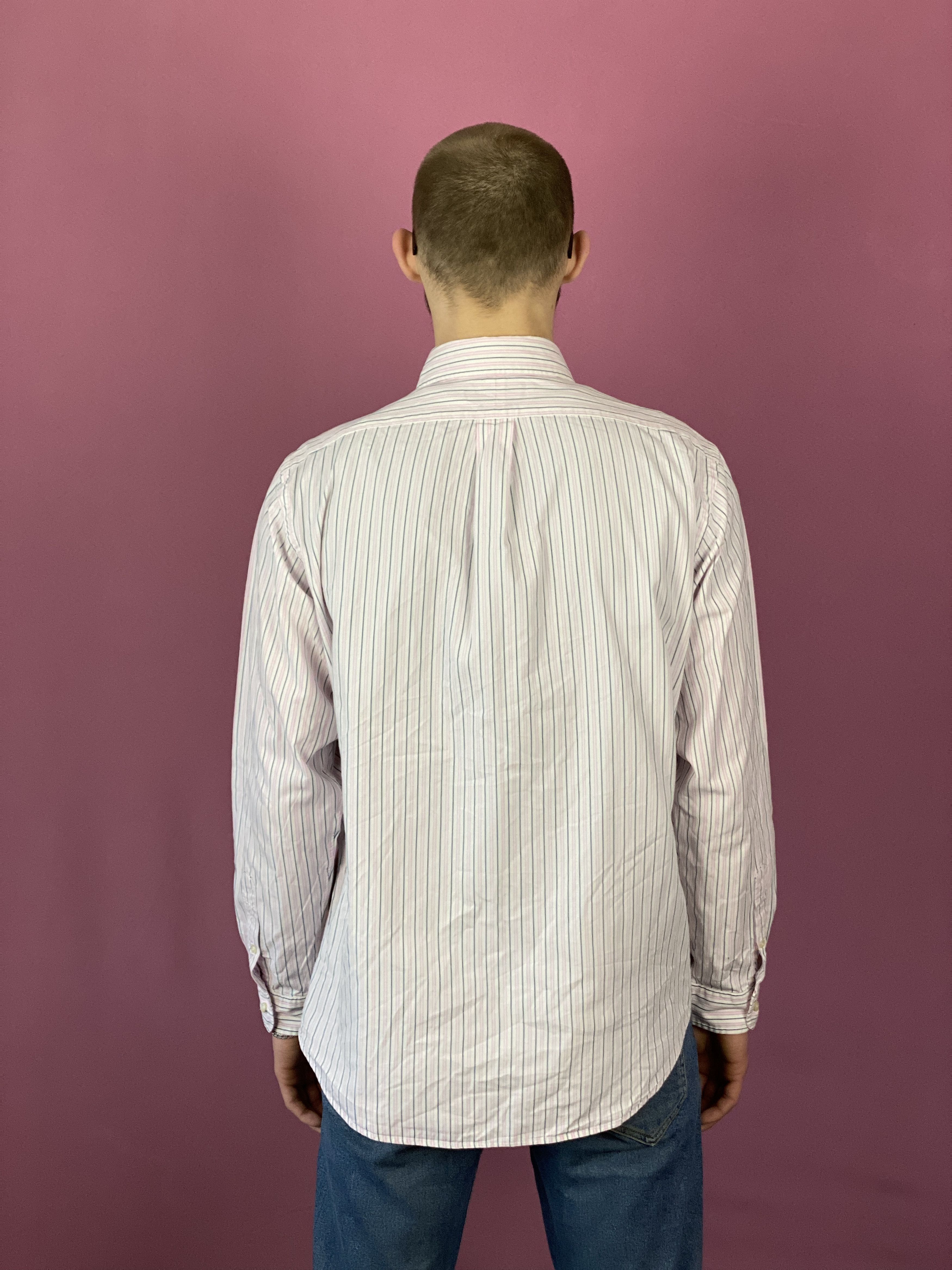 Polo Ralph Lauren × Vintage Polo Ralph Lauren Vintage Men's Striped Shirt - L Size US L / EU 52-54 / 3 - 3 Thumbnail