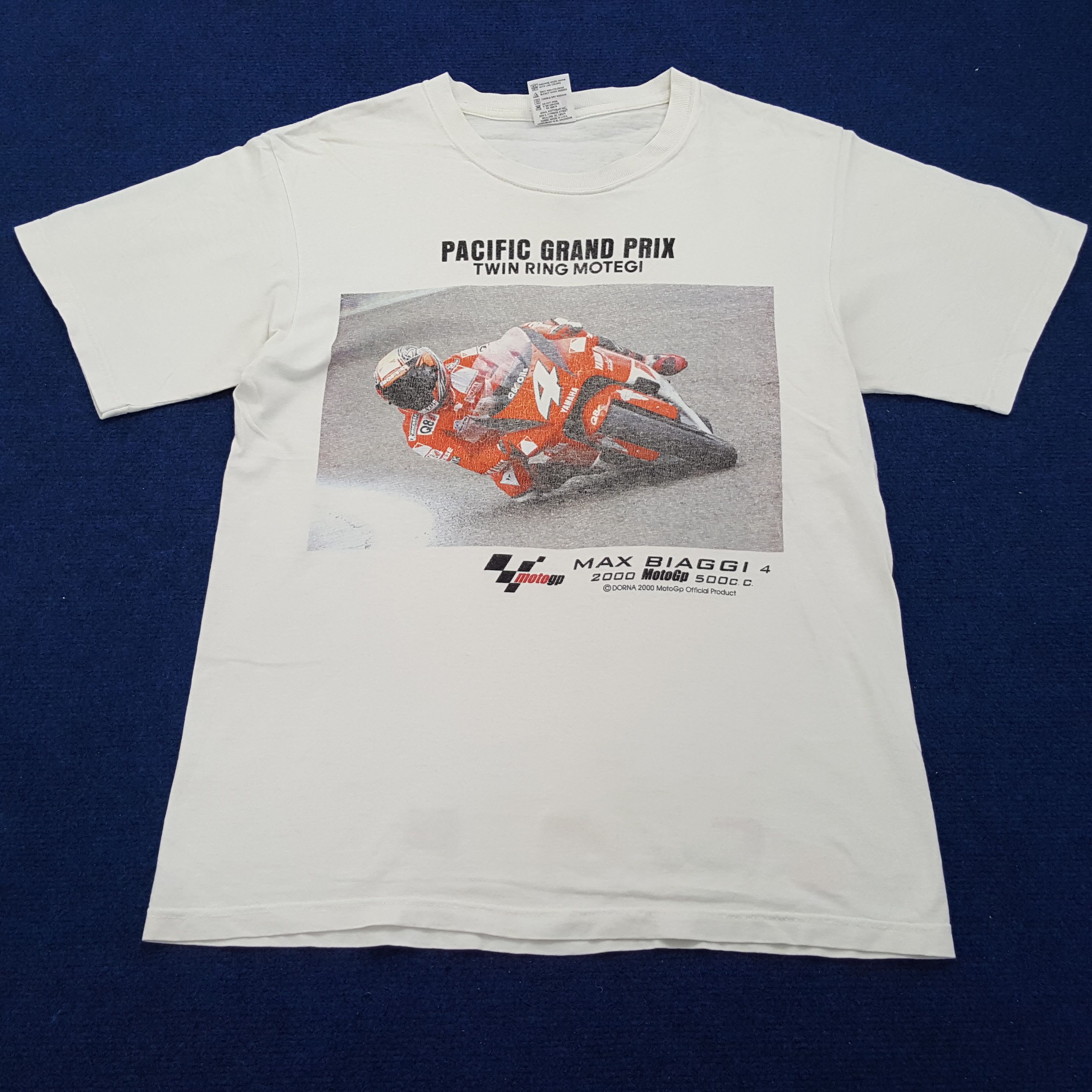 Vintage Vintage PACIFIC Grand Prix MOTOR GP Photo Tee T-shirt Size US M / EU 48-50 / 2 - 1 Thumbnail
