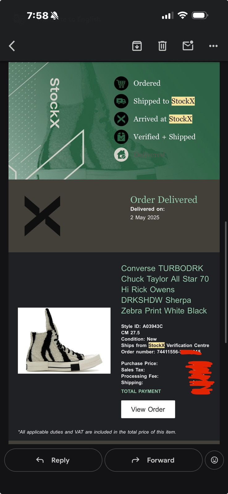 Converse × Rick Owens Drkshdw Rick Owens x Converse Size US 9 / EU 42 - 7 Thumbnail