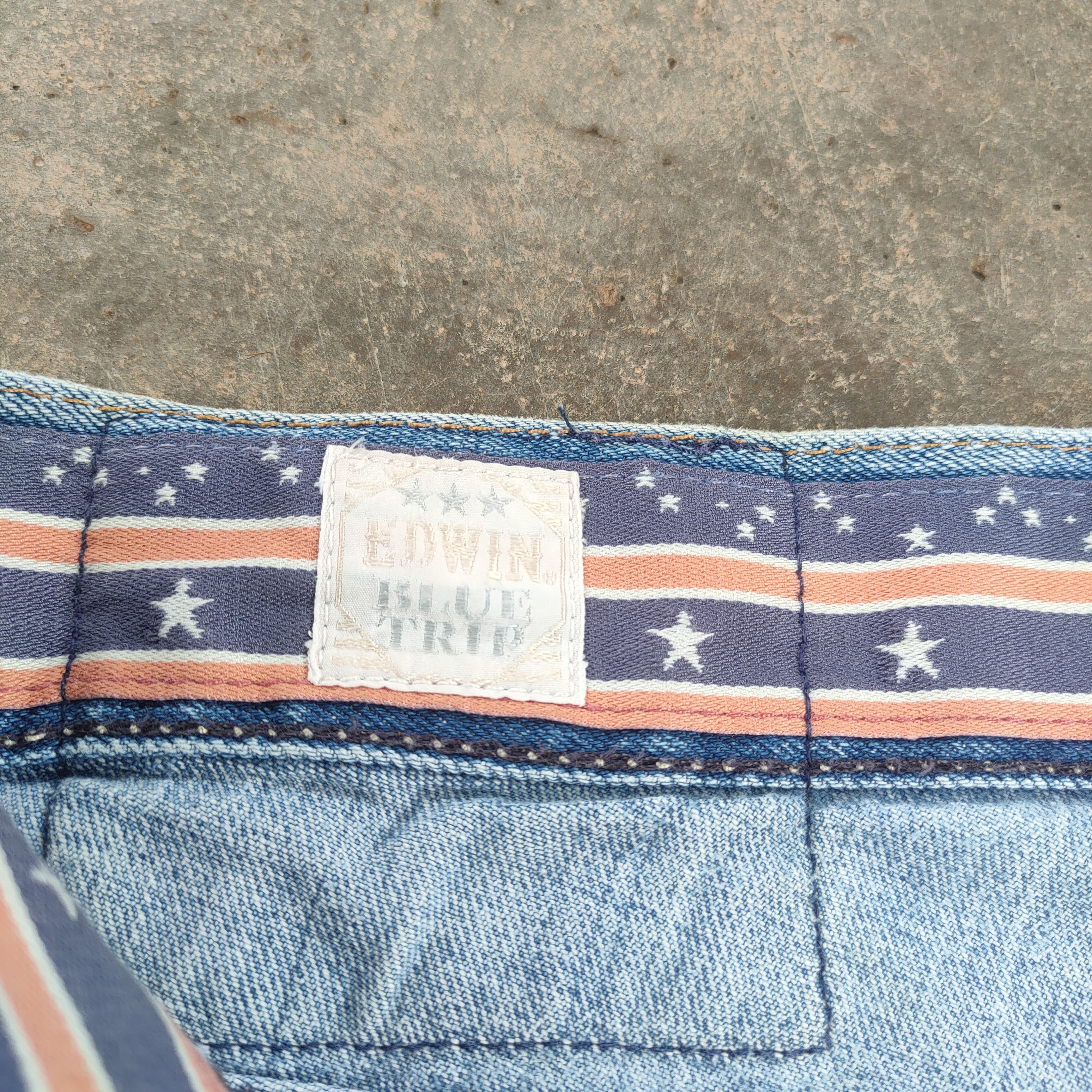 Edwin VTG EDWIN 90' BLUE TRIP FADED RIPPED JEANS DENIM PANTS Size US 36 / EU 52 - 17 Thumbnail