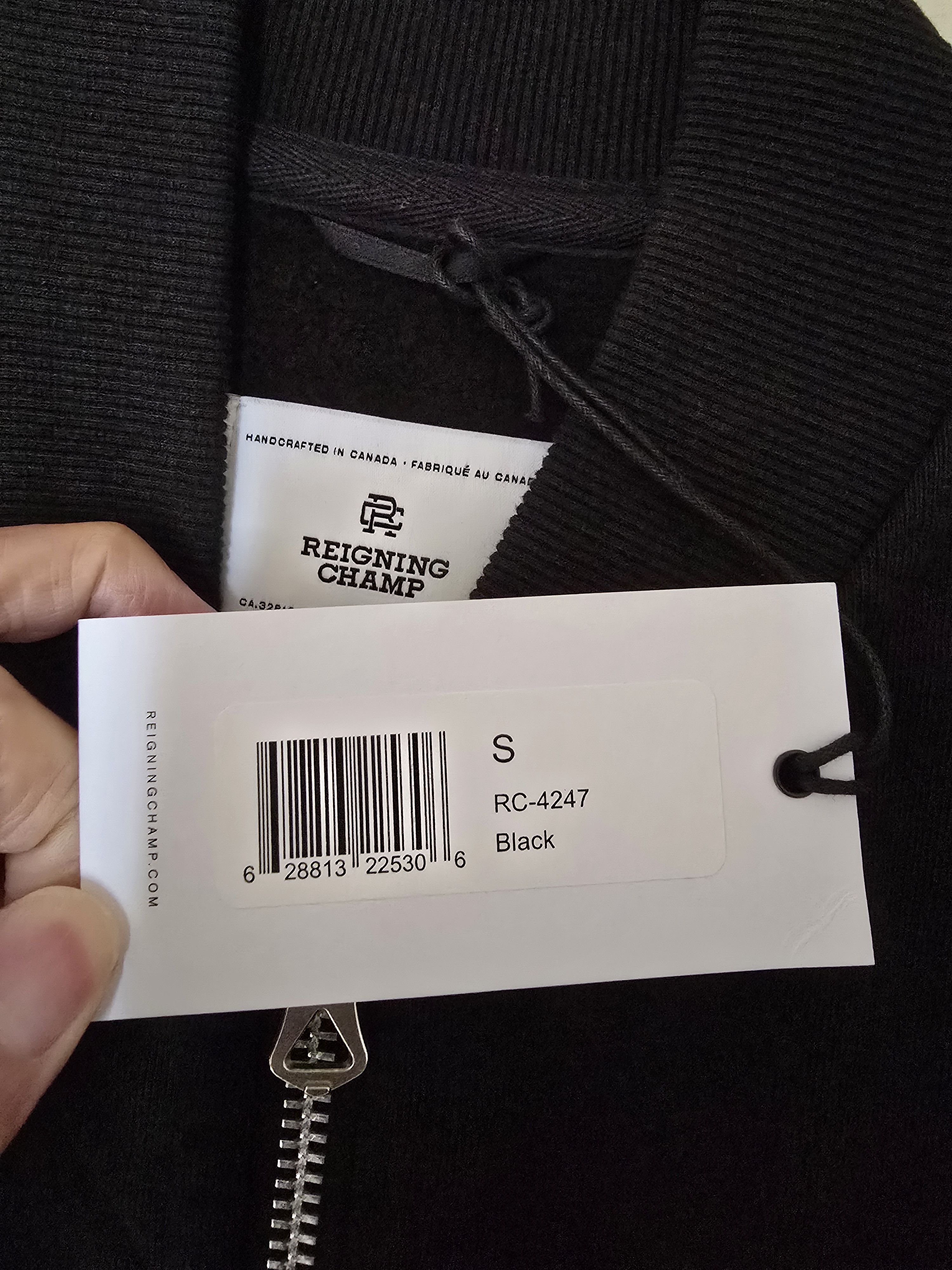 Reigning Champ New Reigning Champ Black Heavyweight Fleece Bomber Jacket Size US S / EU 44-46 / 1 - 2 Thumbnail