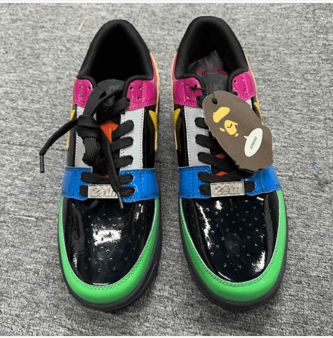 Bape Retro washed comfortable low top board shoes Size US 11 / EU 44 - 1 Thumbnail