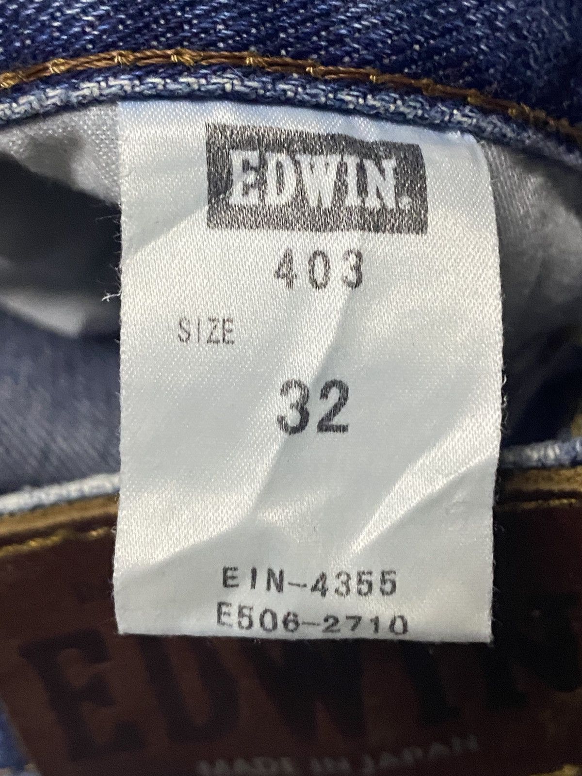 Edwin Vintage Japanese Brand Edwin 403 Distressed Jeans Size US 34 / EU 50 - 17 Thumbnail