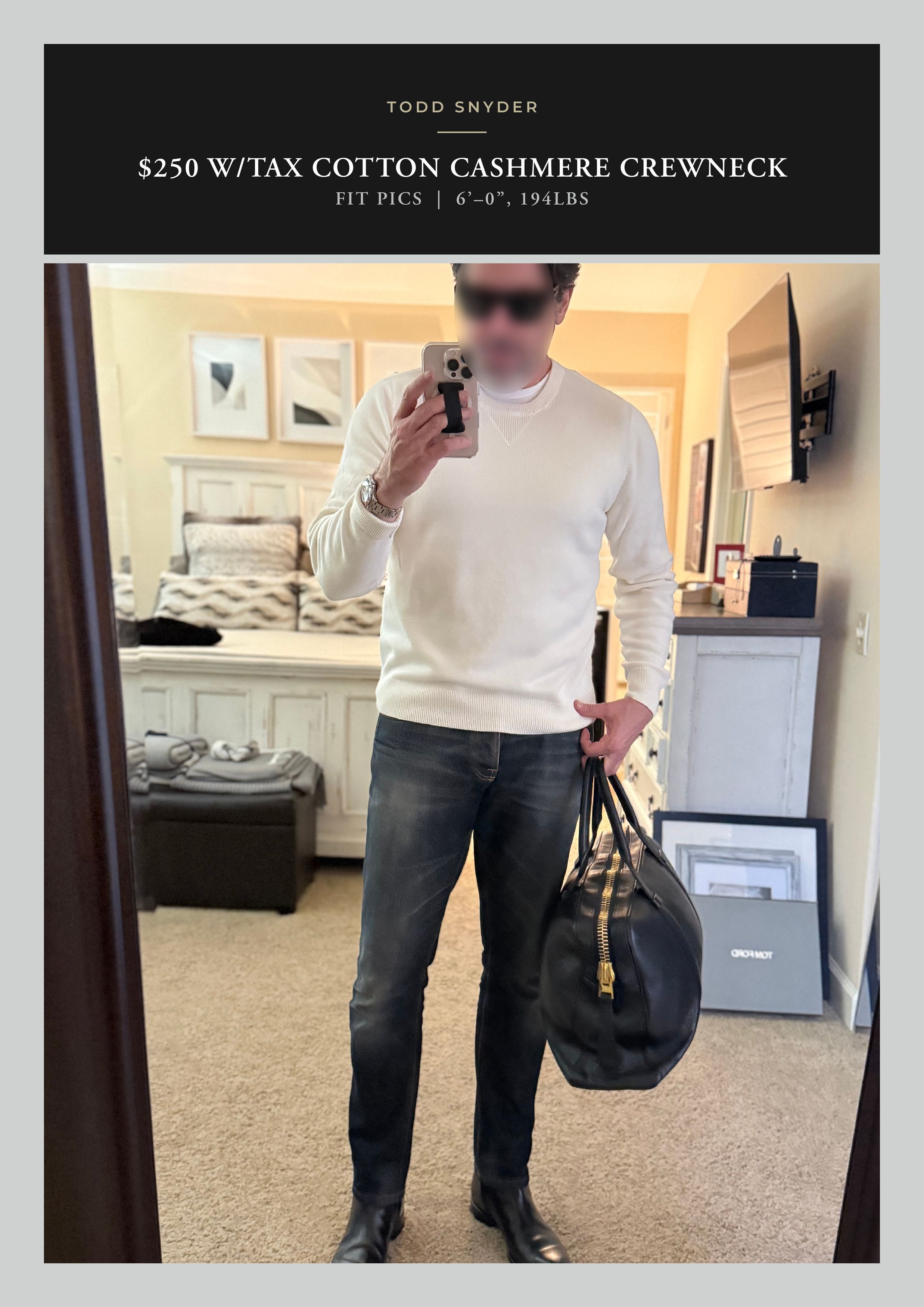 Todd Snyder Best Dressed Rare $250 w/tax Elevated Cotton Cashmere Knit Size US L / EU 52-54 / 3 - 1 Thumbnail