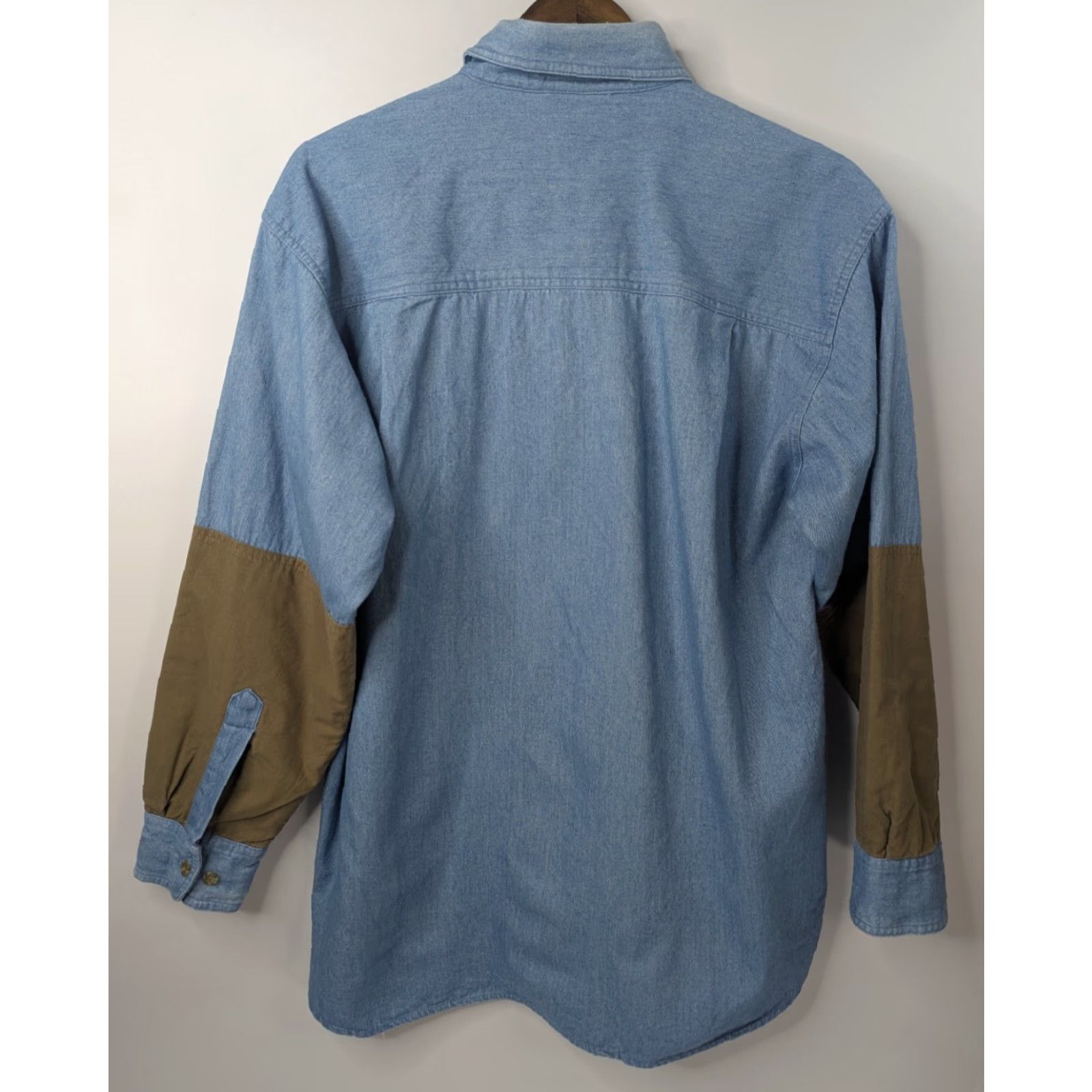 Vintage Duxbak Chambray Shooting Shirt Mens Size L Blue Cotton Hunting Outdoors Button-Up Long Sleeve Size US L / EU 52-54 / 3 - 4 Thumbnail