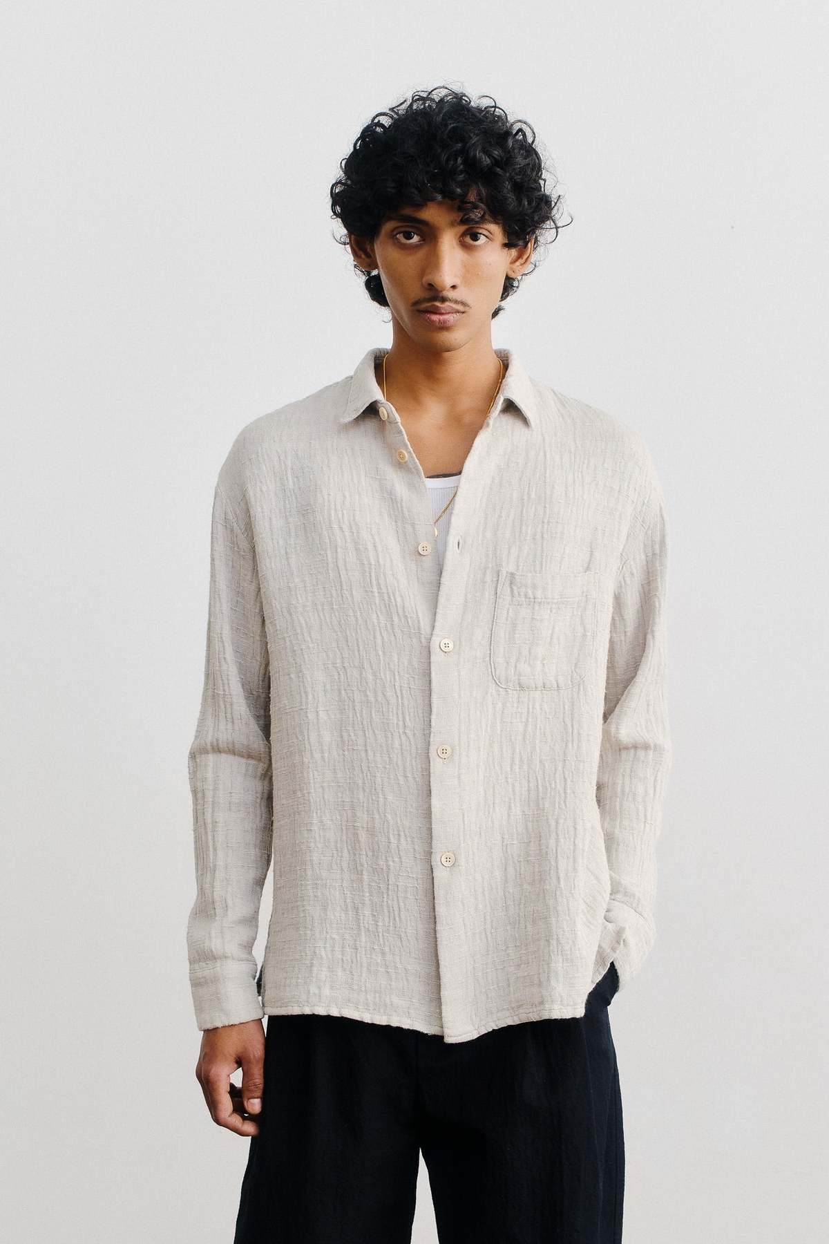 A Kind Of Guise 💚 SS24 A Kind Of Guise Gusto Shirt Washed Clay Medium NEW Size US M / EU 48-50 / 2 - 4 Thumbnail