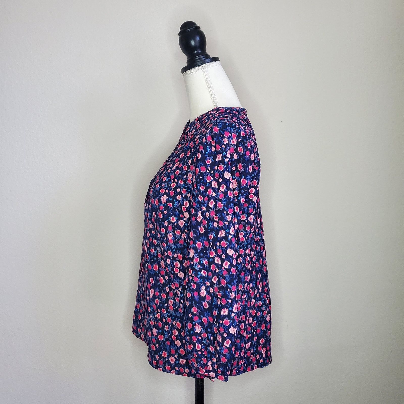 J.Crew J. Crew Popover Floral Blouse XS Size XS / US 0-2 / IT 36-38 - 4 Thumbnail