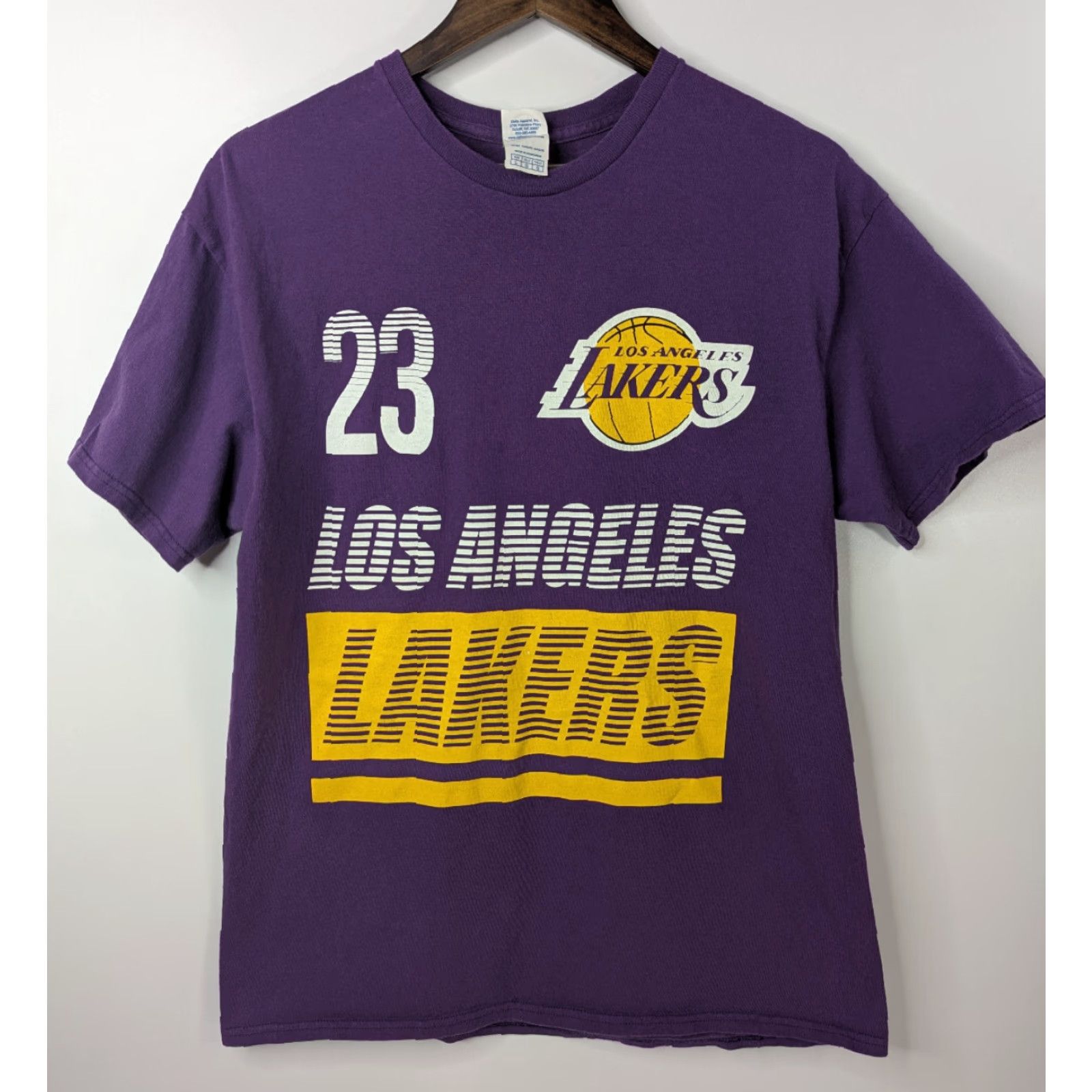 Delta Lakers LeBron James #23 Purple Short Sleeve T-shirt Men's Large Shirt Size US XL / EU 56 / 4 - 2 Thumbnail
