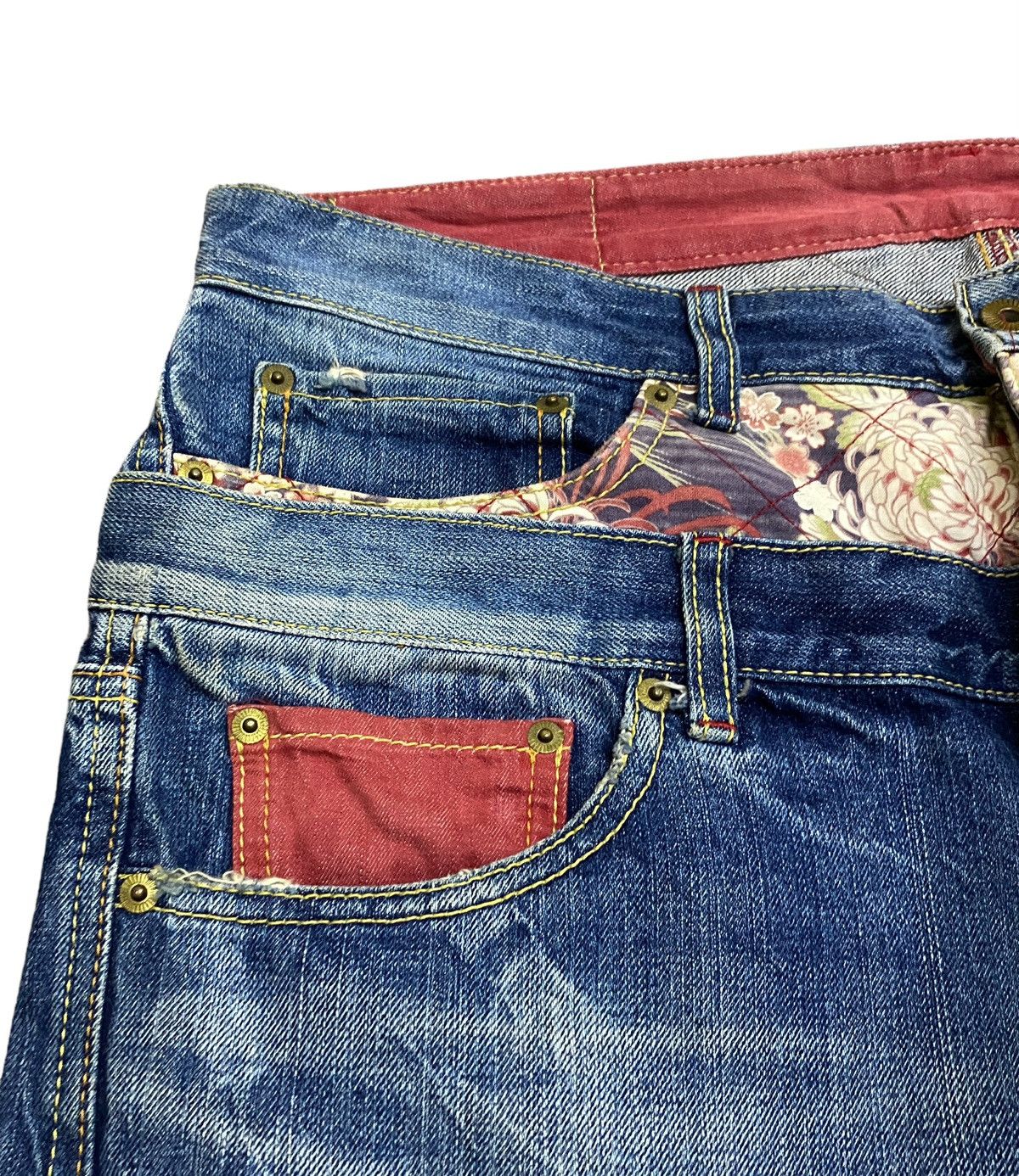 Eternal Rare Design Vintage Eternal Sukajan Doube Waist Jeans 1990s Size US 34 / EU 50 - 4 Thumbnail