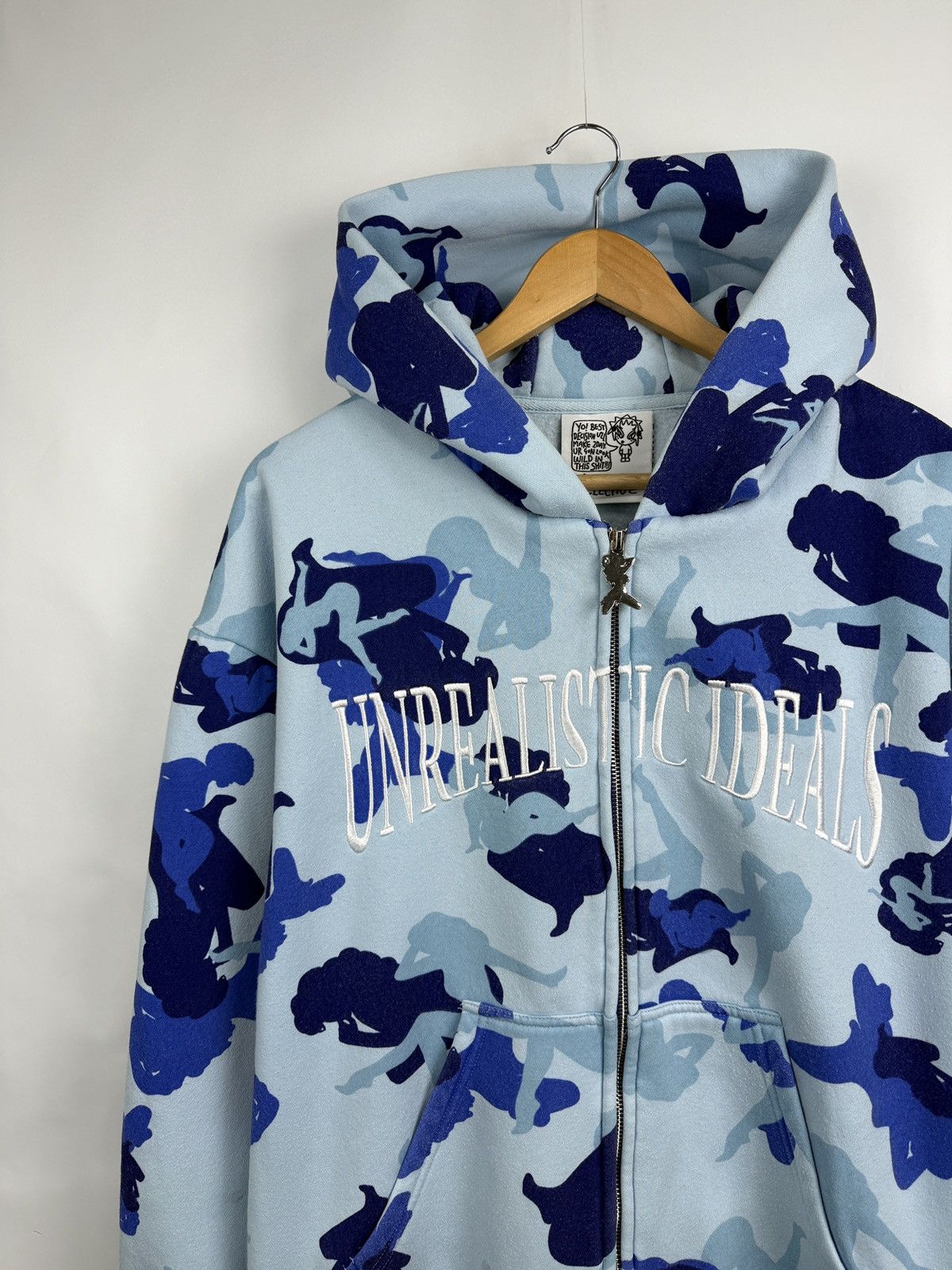 Named Collective 🇺🇸 Y2K Named Collective Sexy Girl Camo Baggy Zip Up Hoodie Size US L / EU 52-54 / 3 - 3 Thumbnail