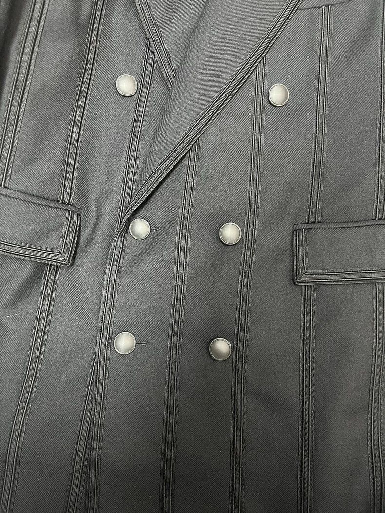 Saint Laurent Paris Saint Laurent DoubleBreasted Striped Blazer-2506 Size US L / EU 52-54 / 3 - 4 Thumbnail