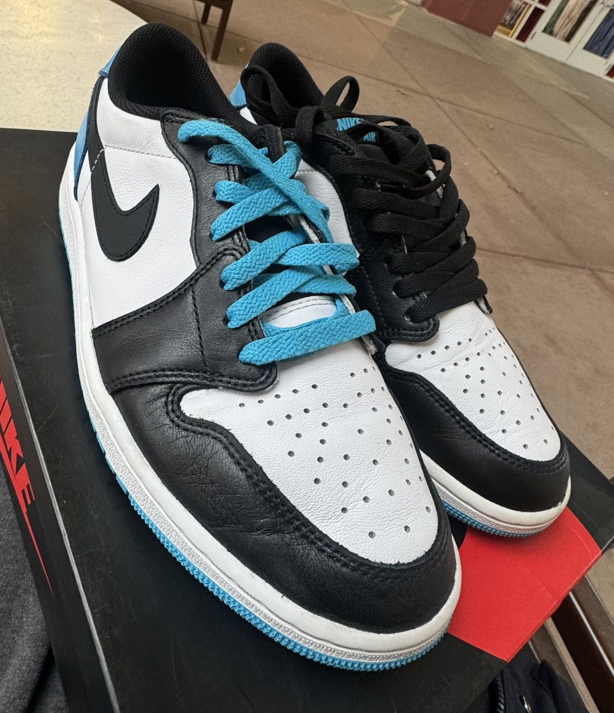 Nike Air Jordan 1 Low “Powder Blue” – Size 10.5 Size US 10.5 / EU 43-44 - 6 Thumbnail