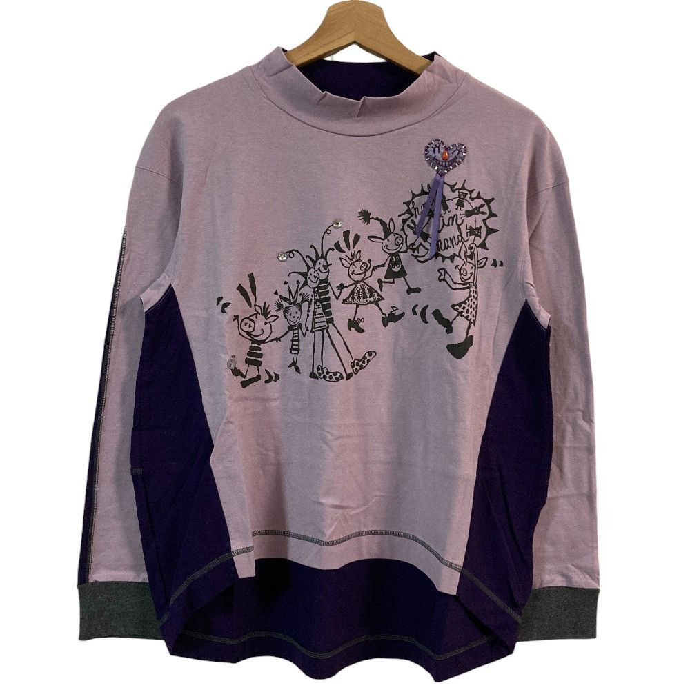 Other ALBEROBELLO Butasan Pierrot Print Long Sleeve T-shirt Textile Tops 732295 DUTY FREE for USA