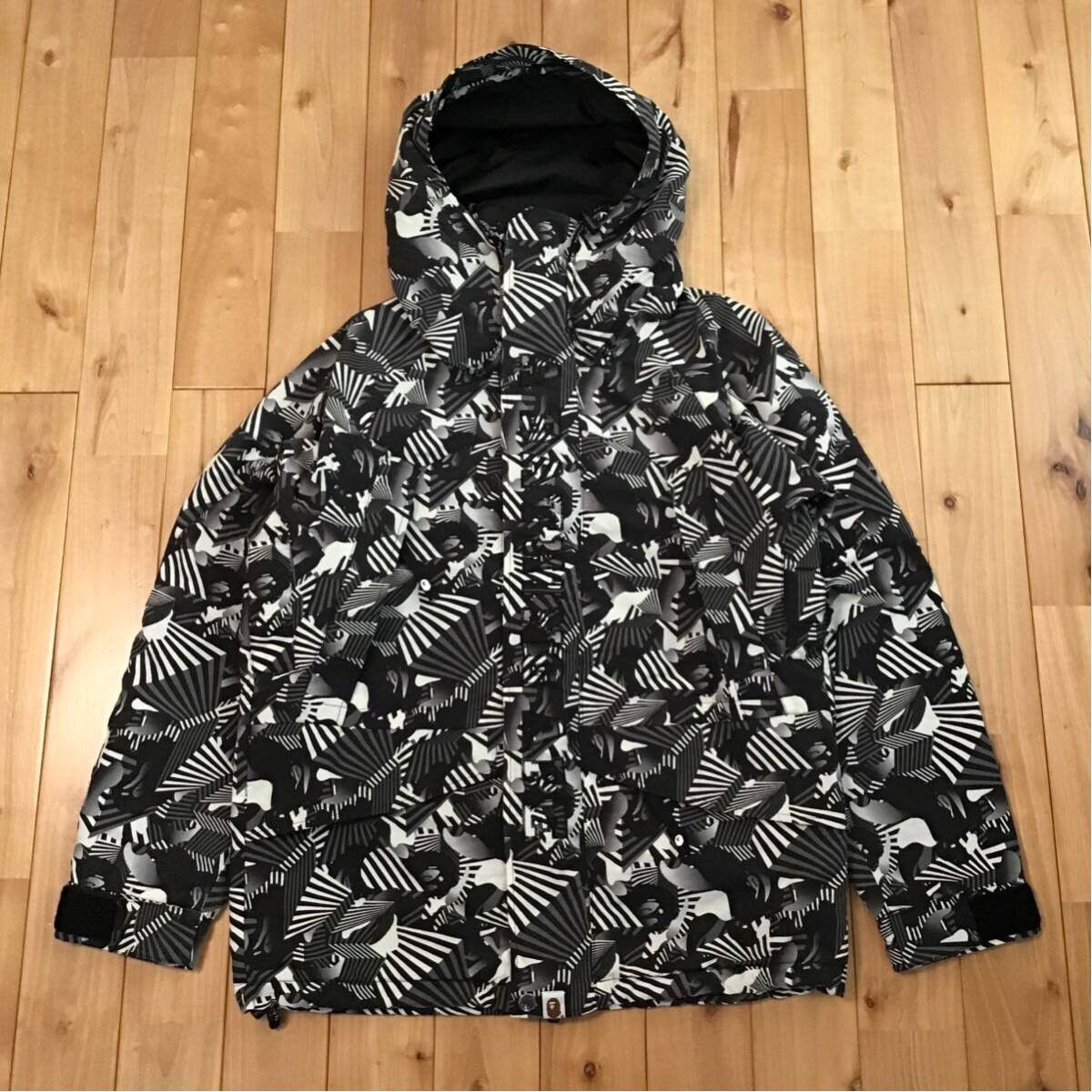 BAPE Dazzle camo snowboard jacket a bathing ape
