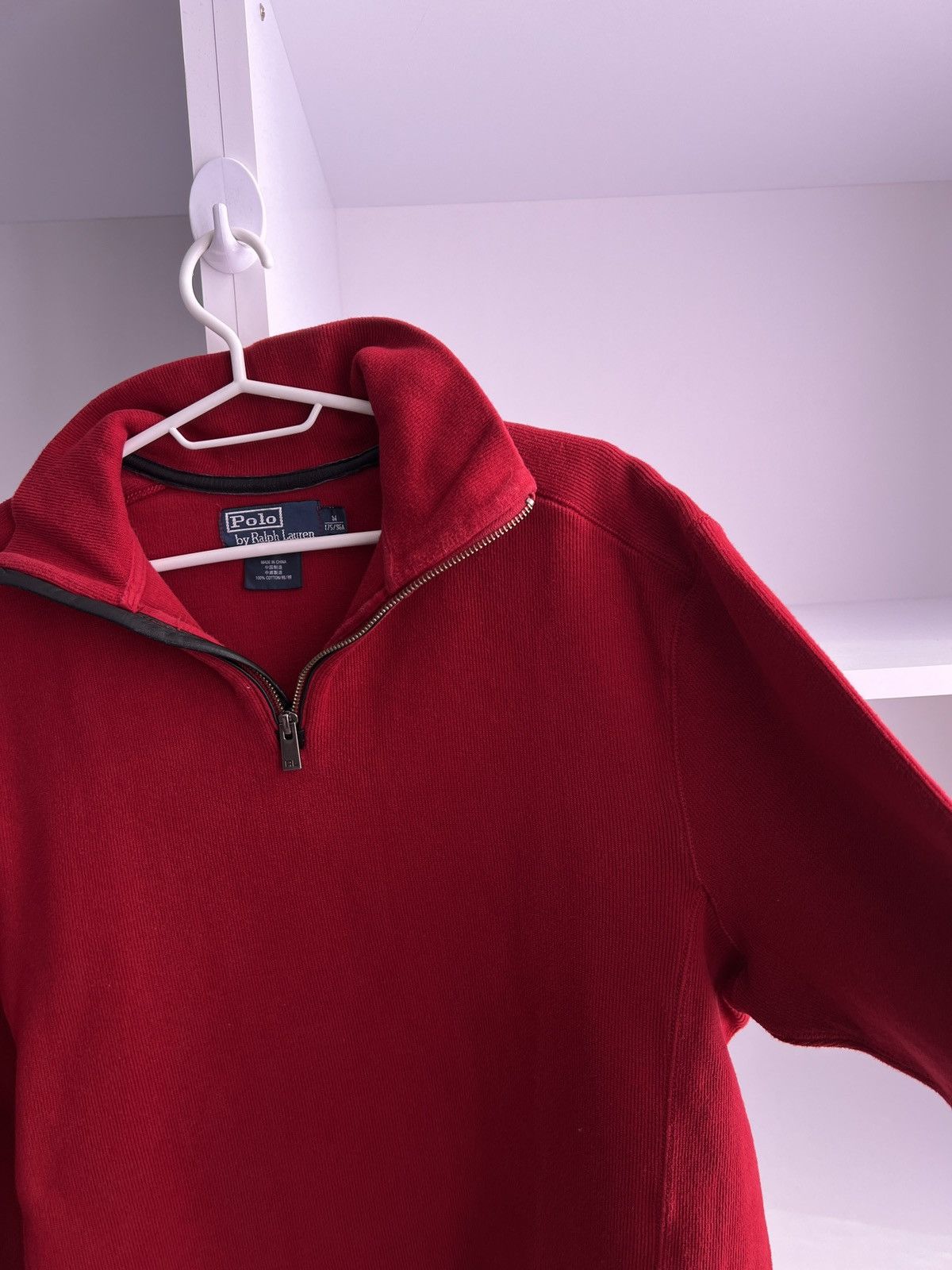 Vintage Polo Ralph Lauren Denim Heavy 1/4 zip sweatshirt