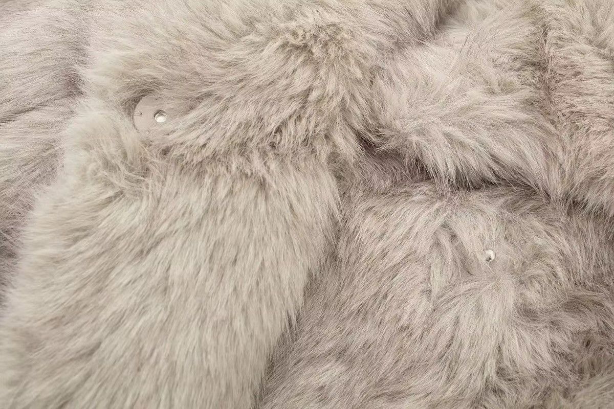 Japanese Brand × Vintage Ladies Faux Fur Plush Wool Long Sleeve Jacket Size M / US 6-8 / IT 42-44 - 5 Thumbnail