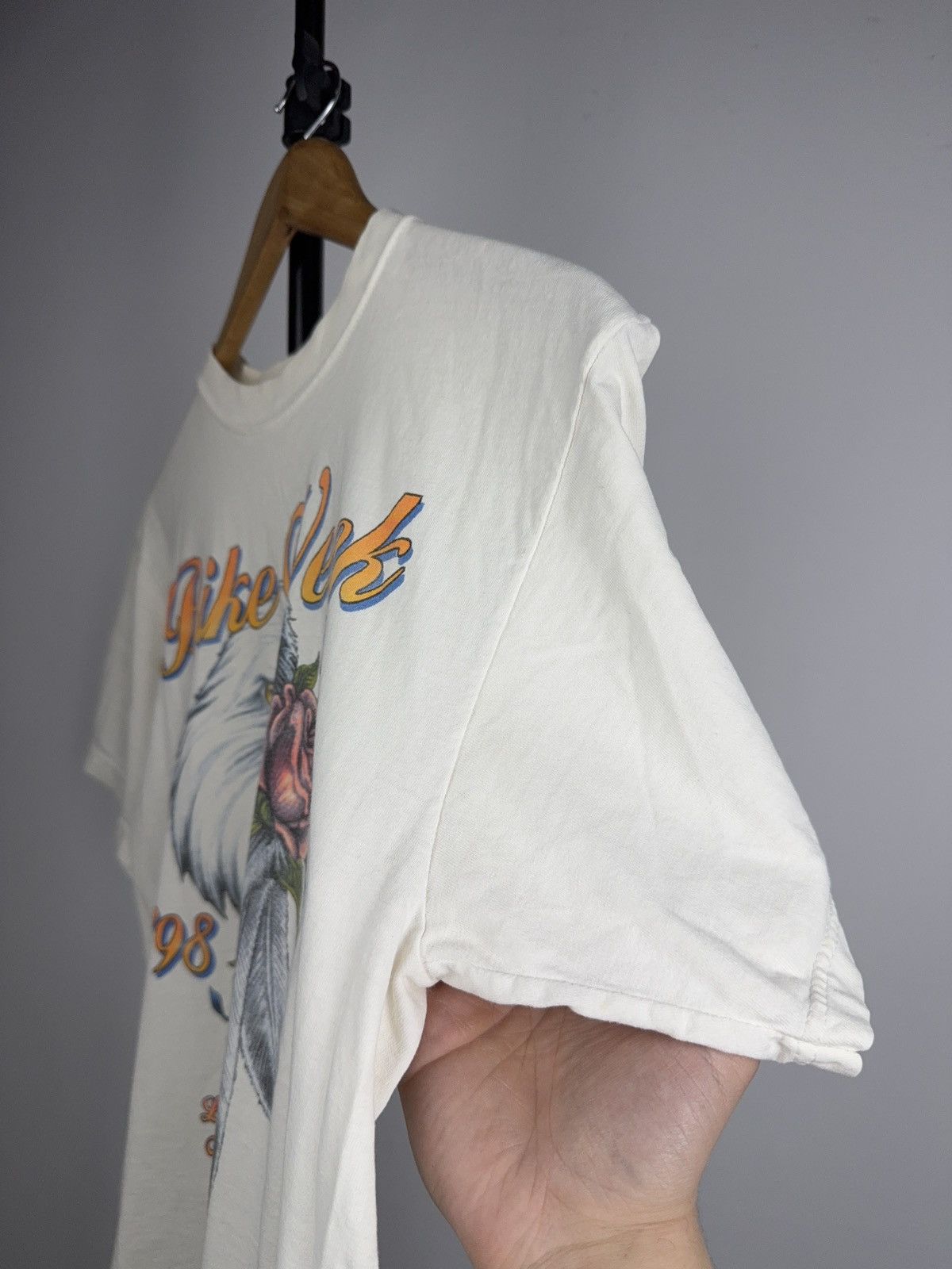Vintage Vintage 1998 Laconia Moto Bike Week Eagle Biker T-Shirt USA Size US M / EU 48-50 / 2 - 9 Thumbnail