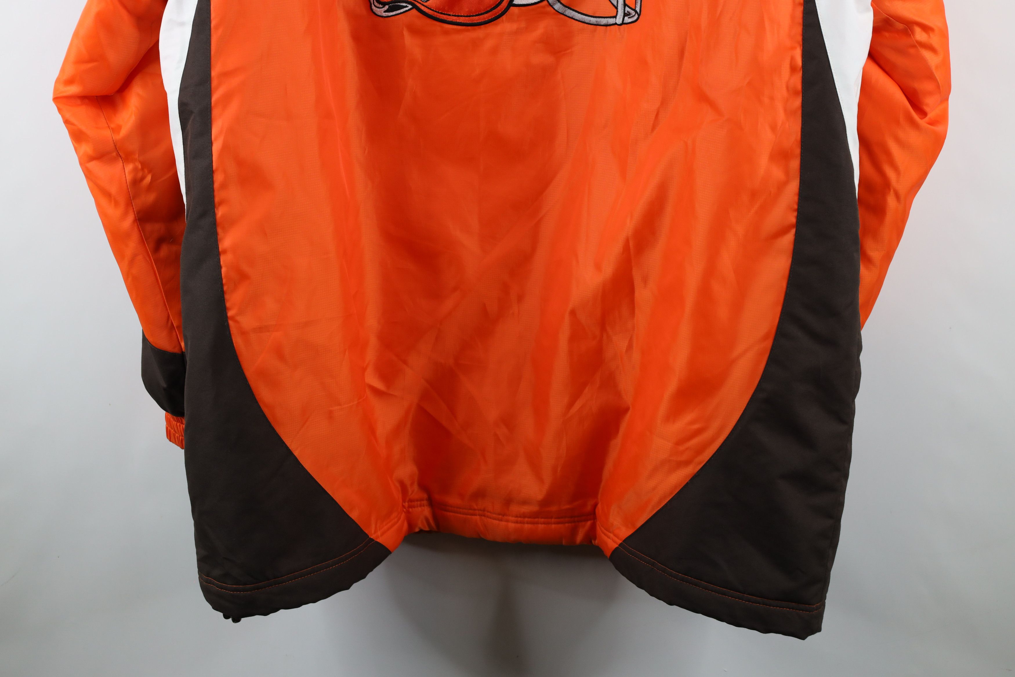 Vintage Vintage 90s Cleveland Browns Football Hooded Jacket Size US XL / EU 56 / 4 - 18 Thumbnail