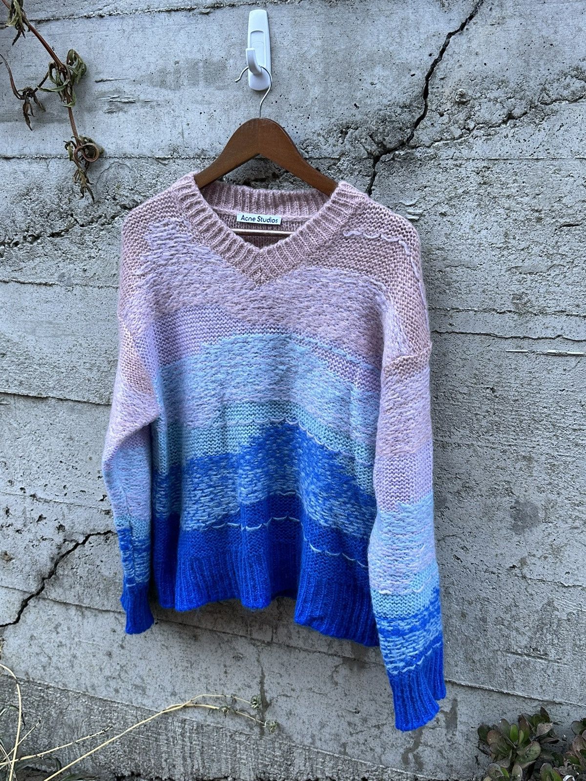 Acne Studios RARE GRAIL Acne Studios oceanic waves gradient sweater Size US M / EU 48-50 / 2 - 1 Thumbnail