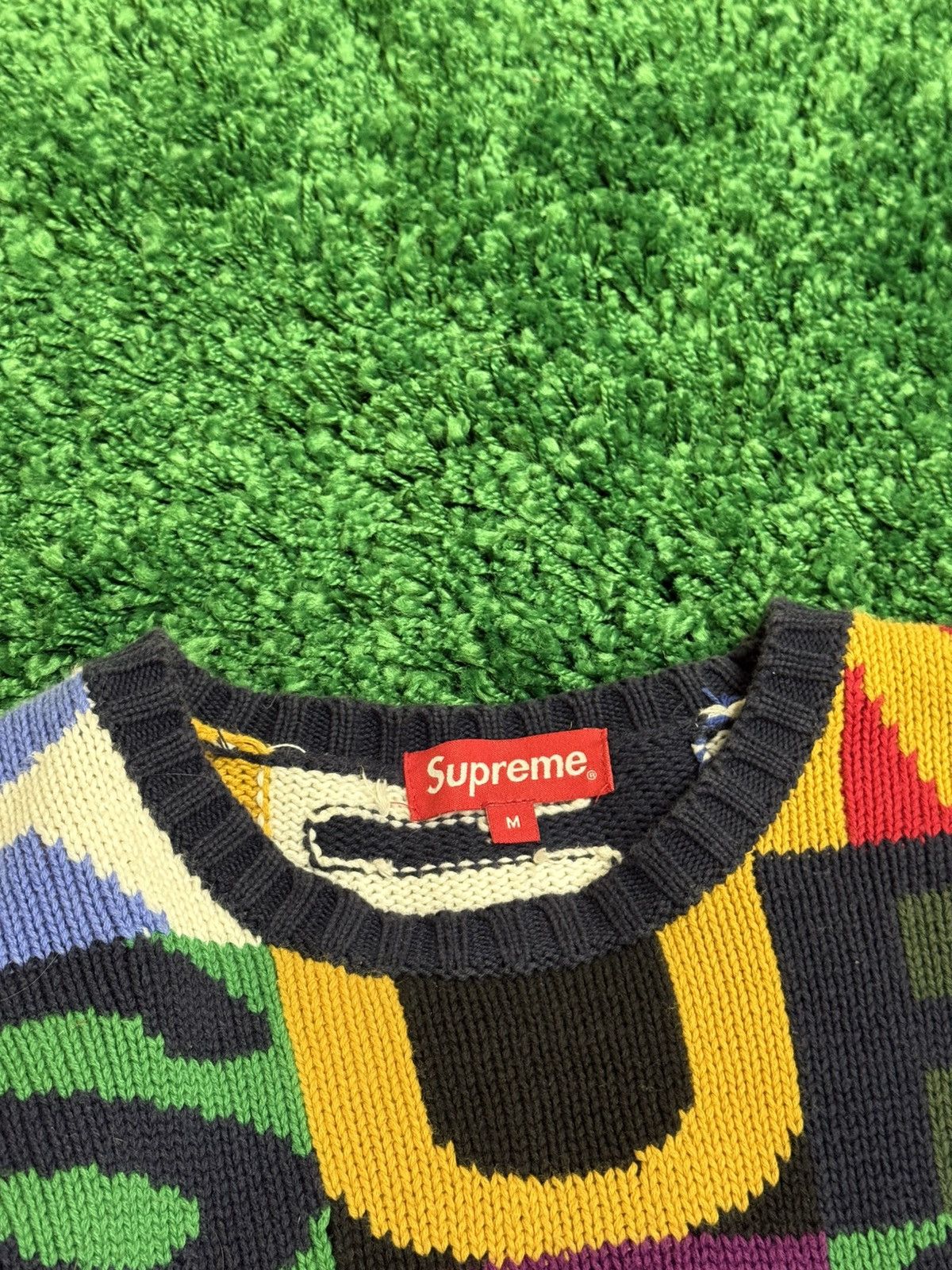 Supreme Supreme Big Letters Knit Sweater FW18 Alphabet Size US M / EU 48-50 / 2 - 5 Thumbnail