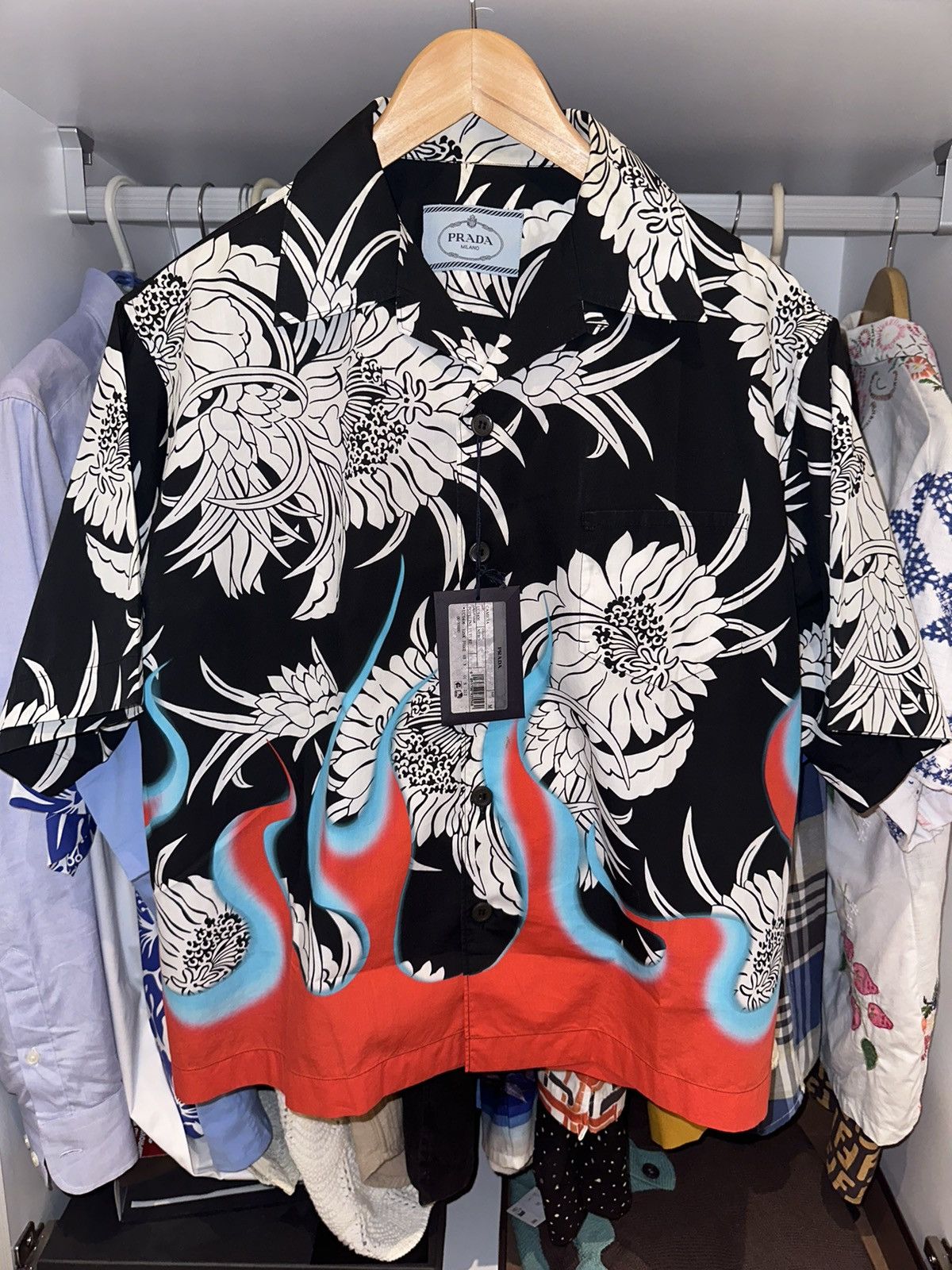 Prada Prada Dahlia Button Shirt Size US M / EU 48-50 / 2 - 1 Thumbnail